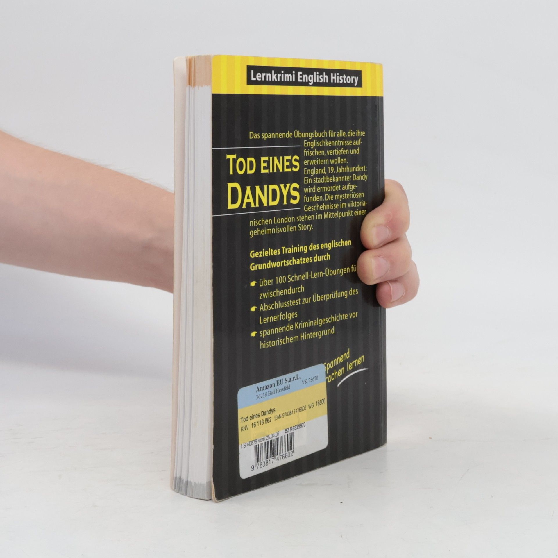Barry Hamilton Lernkrimi English History: Tod eines Dandys