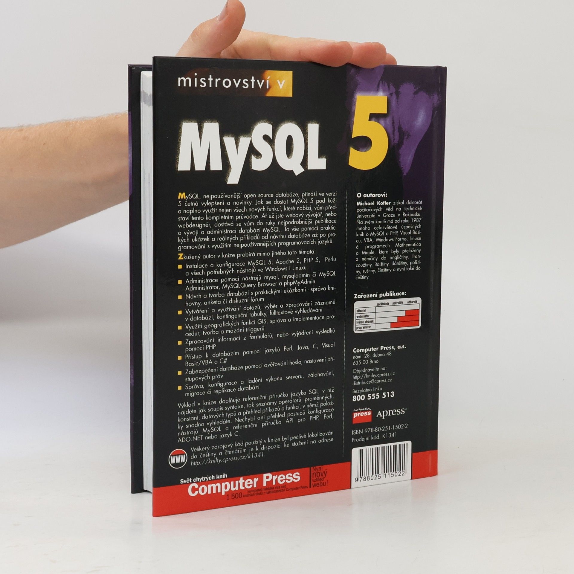 Michael Kofler Mistrovství v MySQL 5. Kompletní průvodce webového vývojáře