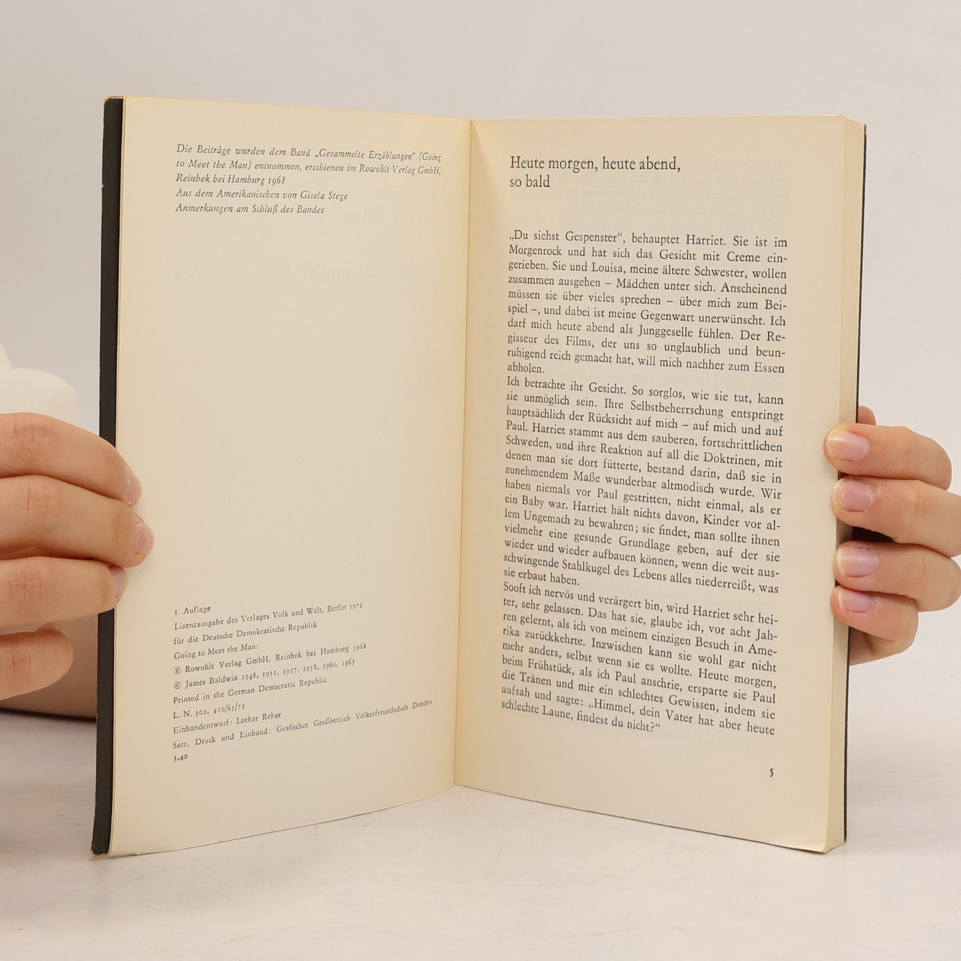 James Baldwin Rückkehr aus der Wüste