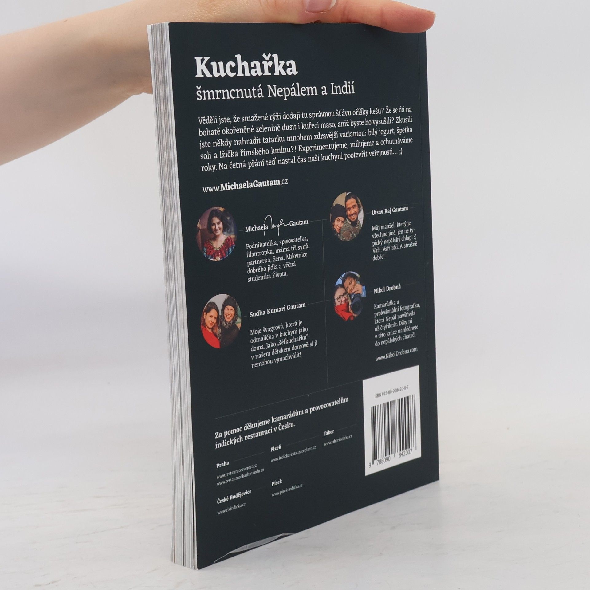 Michaela Gautam Kuchařka šmrncnutá Nepálem a Indií