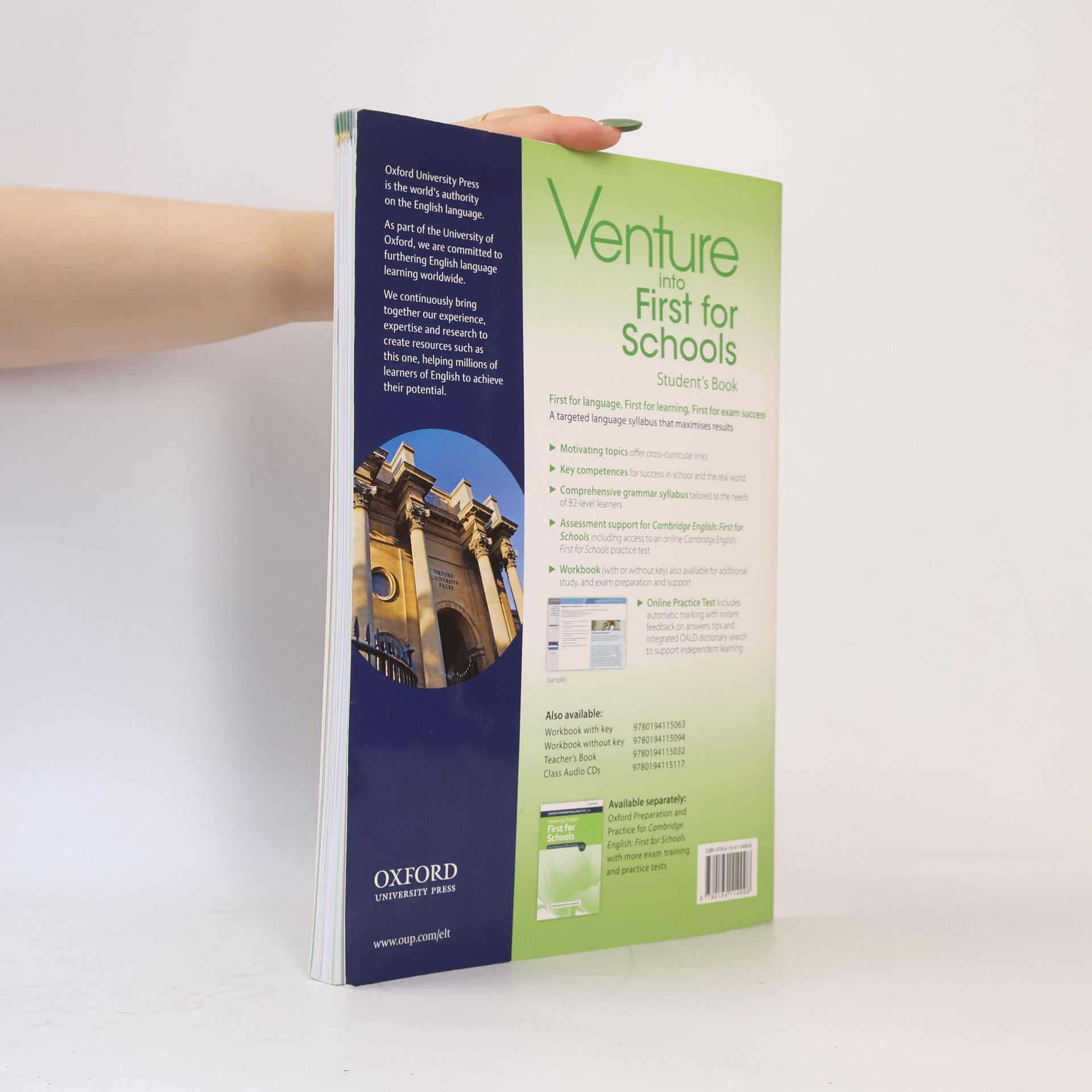 Kathy Gude Venture into First for Schools. Student's Book