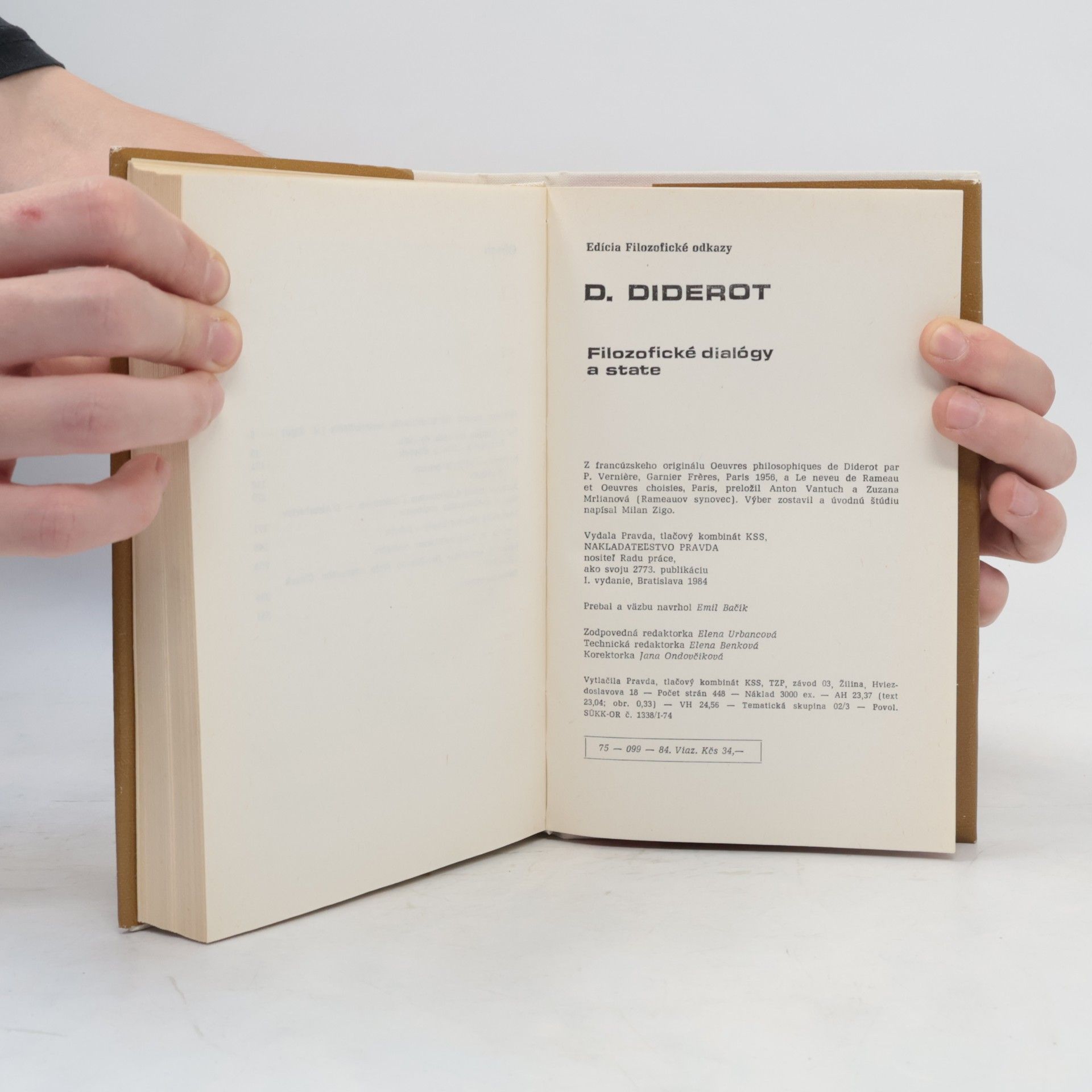 Denis Diderot Filozofické dialógy o state