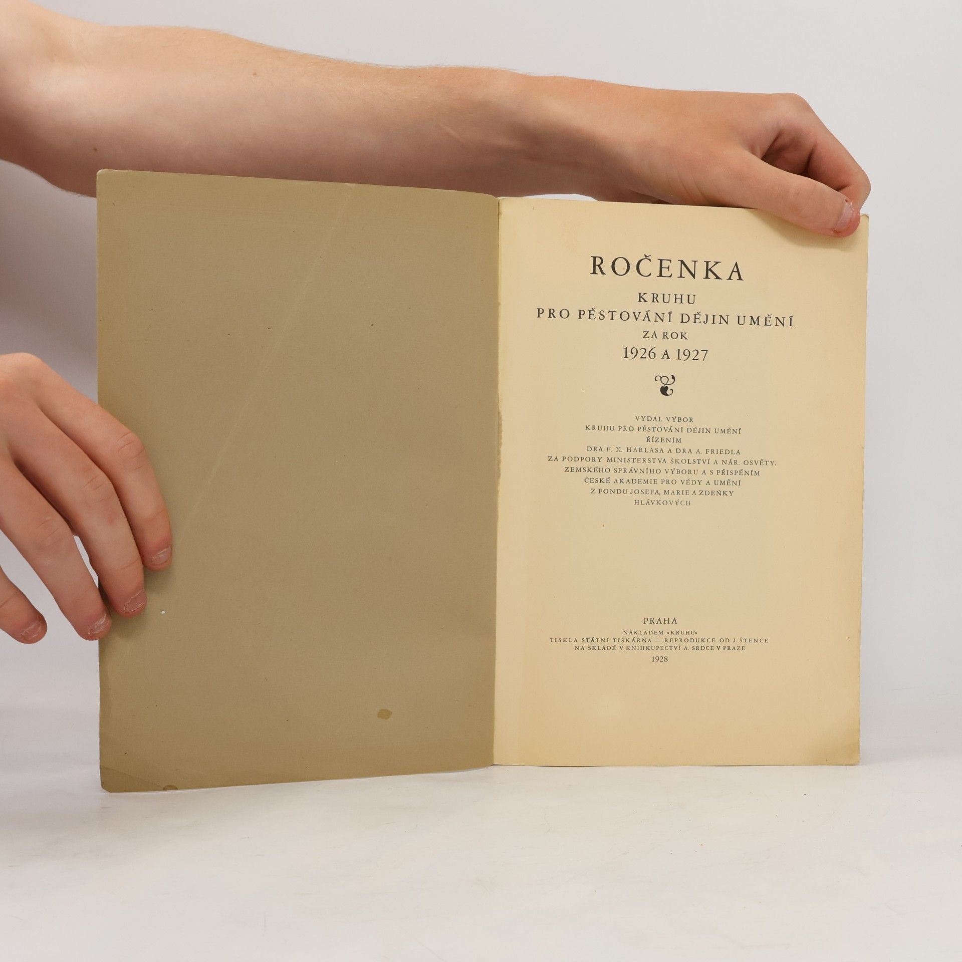 Autores varios Ročenka Kruhu pro pěstování dějin umění za rok 1926 a 1927