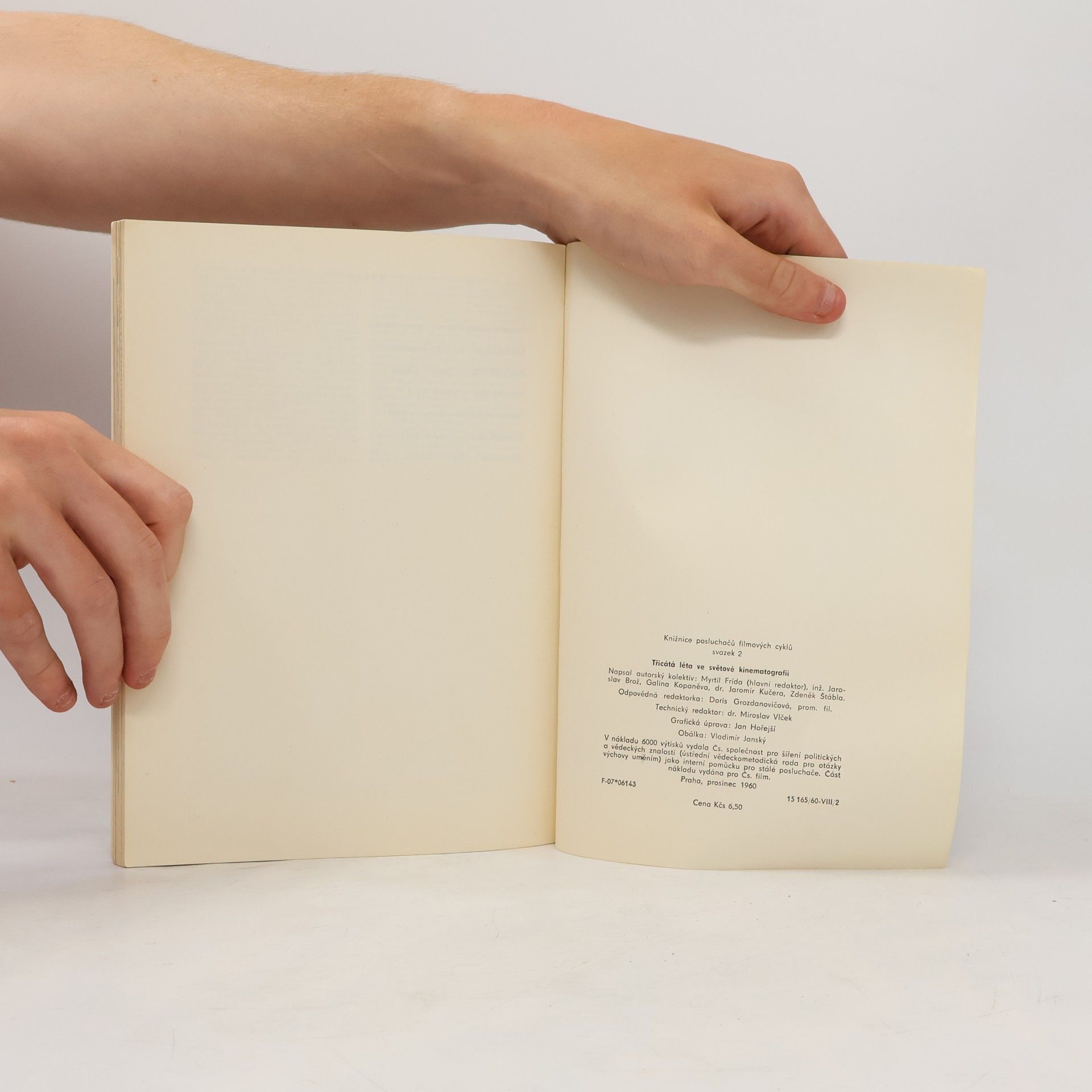 Various authors Zvukový film let třicátých. (Třicátá léta ve světové kinematografii.)
