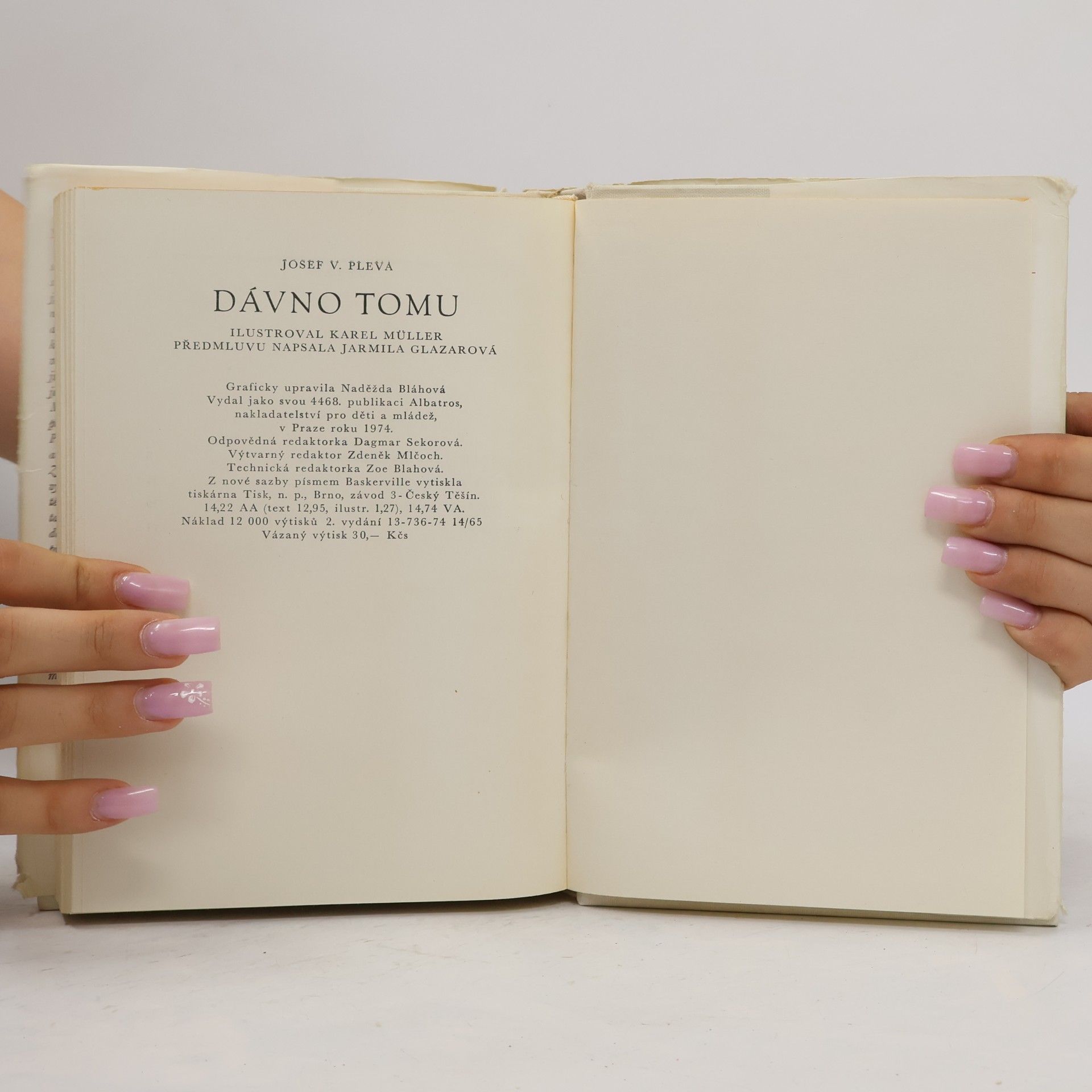 Josef V. Pleva Dávno tomu