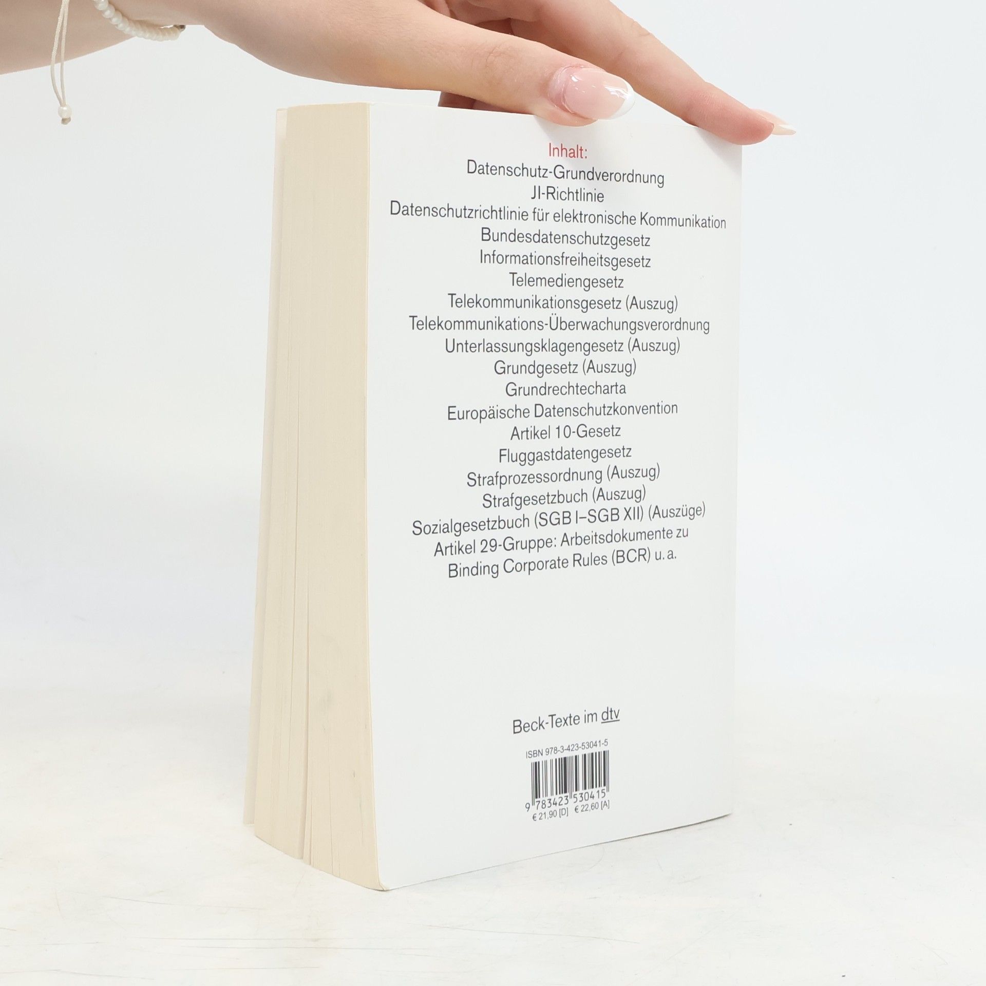 Marcus Helfrich Beck-Texte im dtv: Datenschutzrecht: Datenschutz-Grundverordnung, JI-Richtlinie, Bundesdatenschutzgesetz, Telemediengesetz, Grundrechtecharta, Europäische Datenschutzkonvention - 12. Auflage 5772