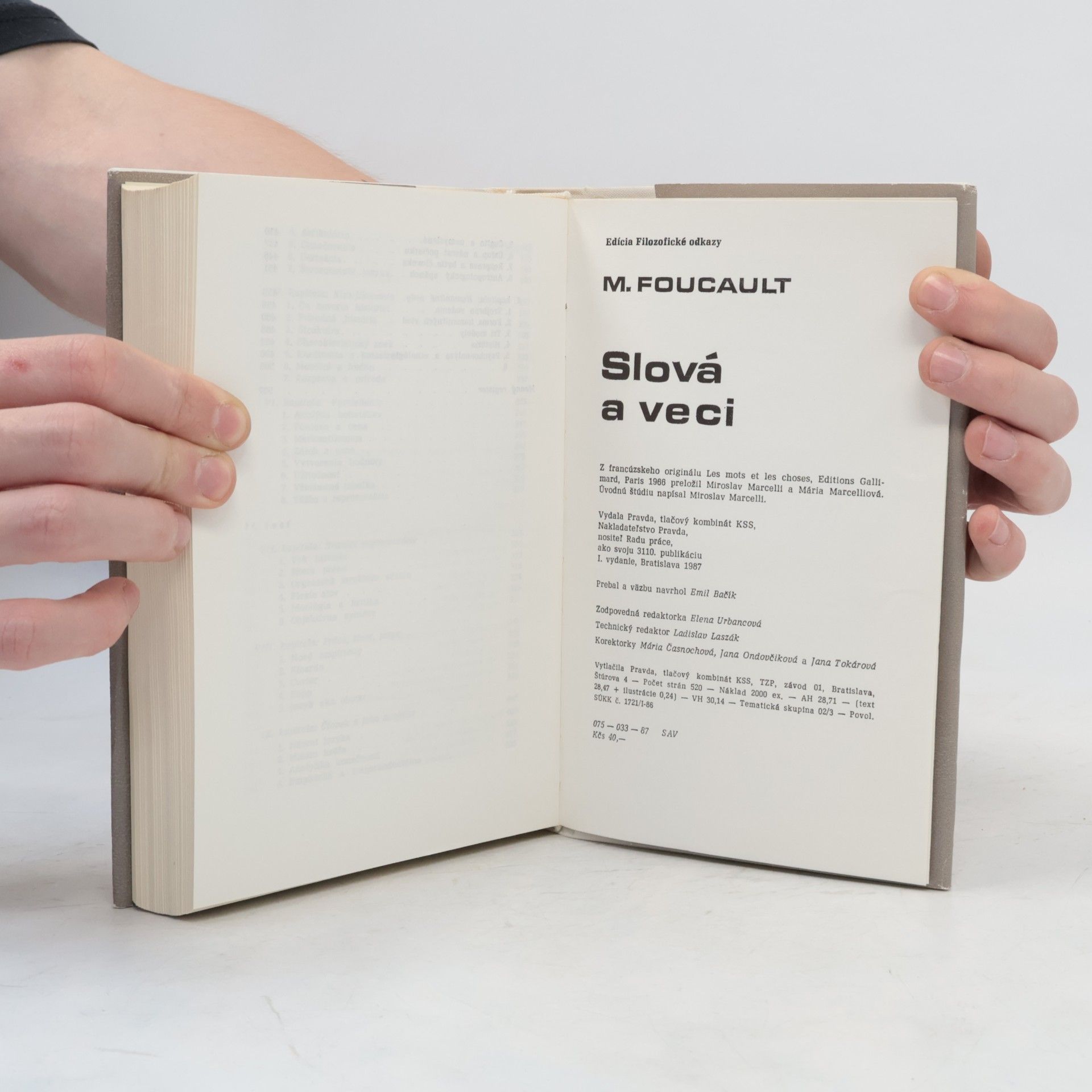 Michel Foucault Slová a veci