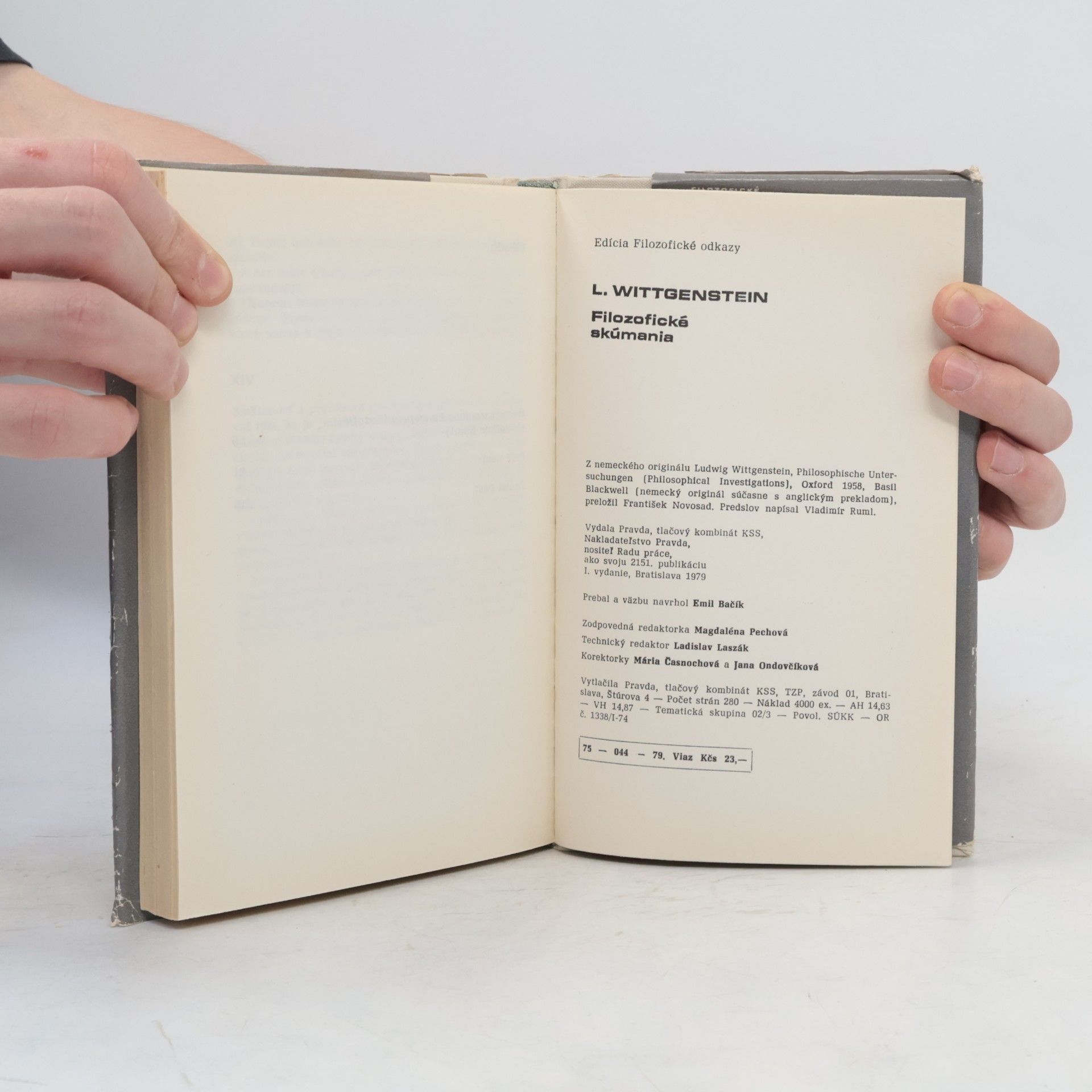 Ludwig Wittgenstein Filozofické skúmania