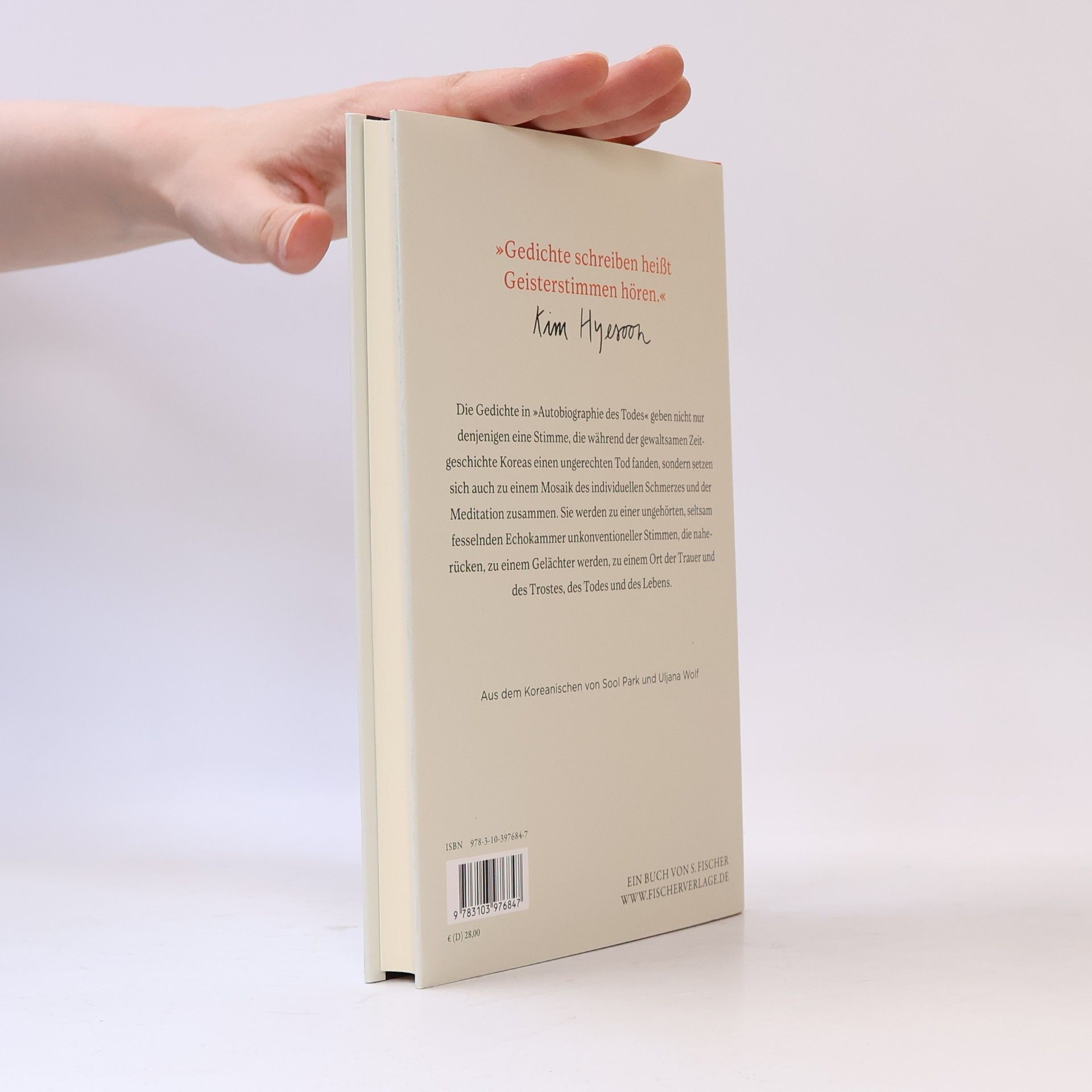 Kim Hyesoon Autobiographie des Todes