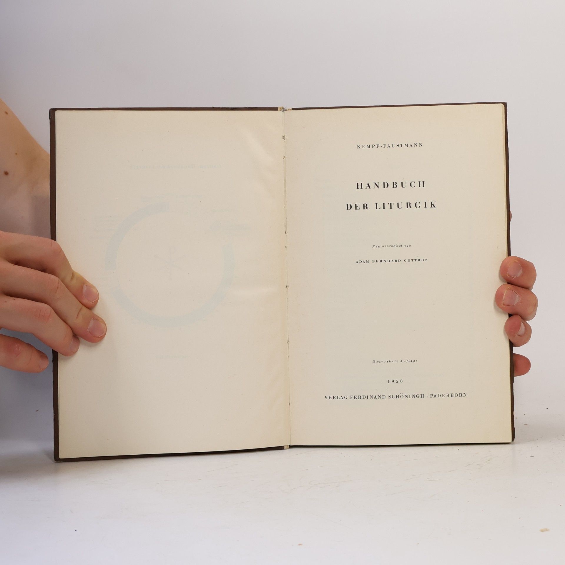 Adam Bernhard Cottron Handbuch der Liturgik
