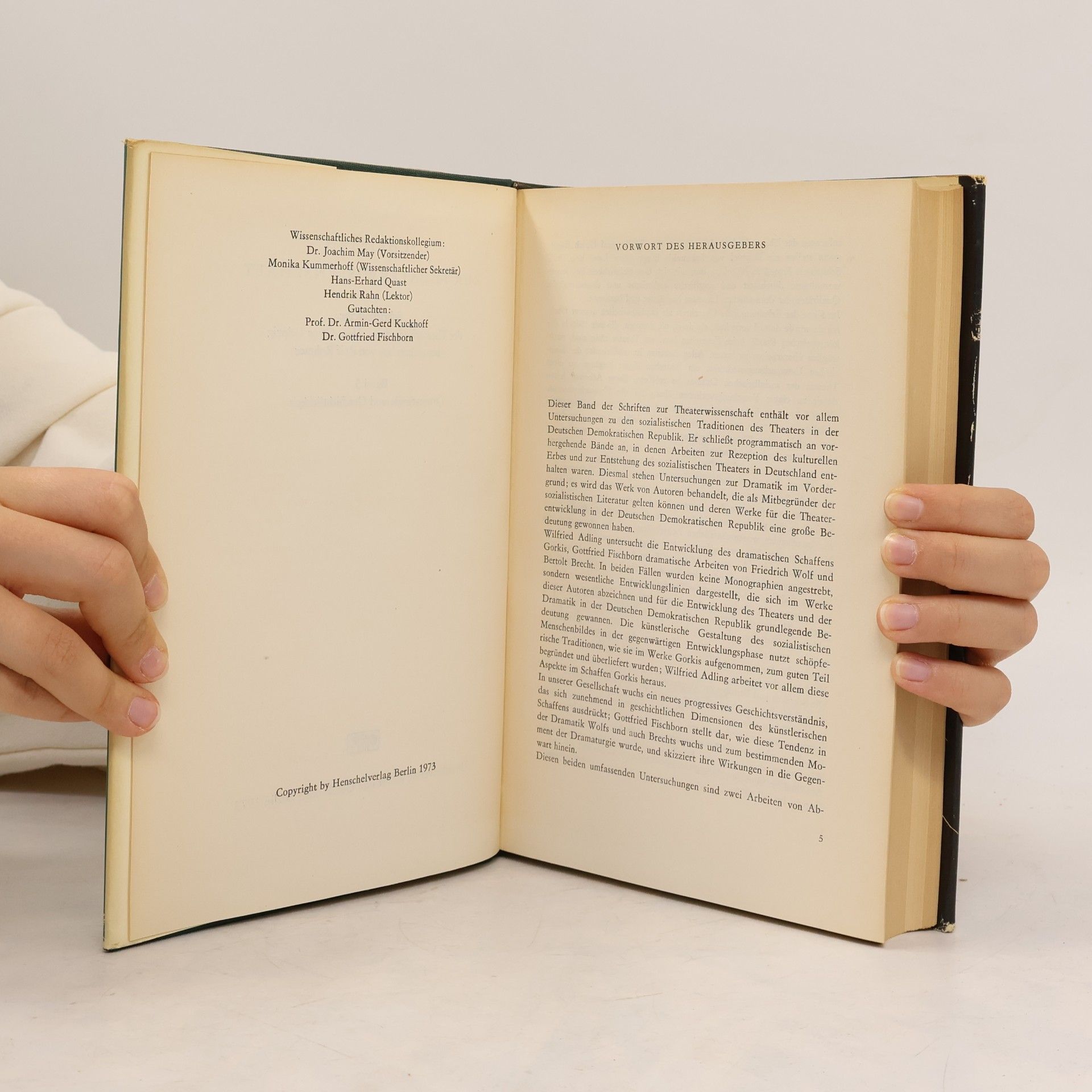 Various authors Schriften zur Theaterwissenschaft 5