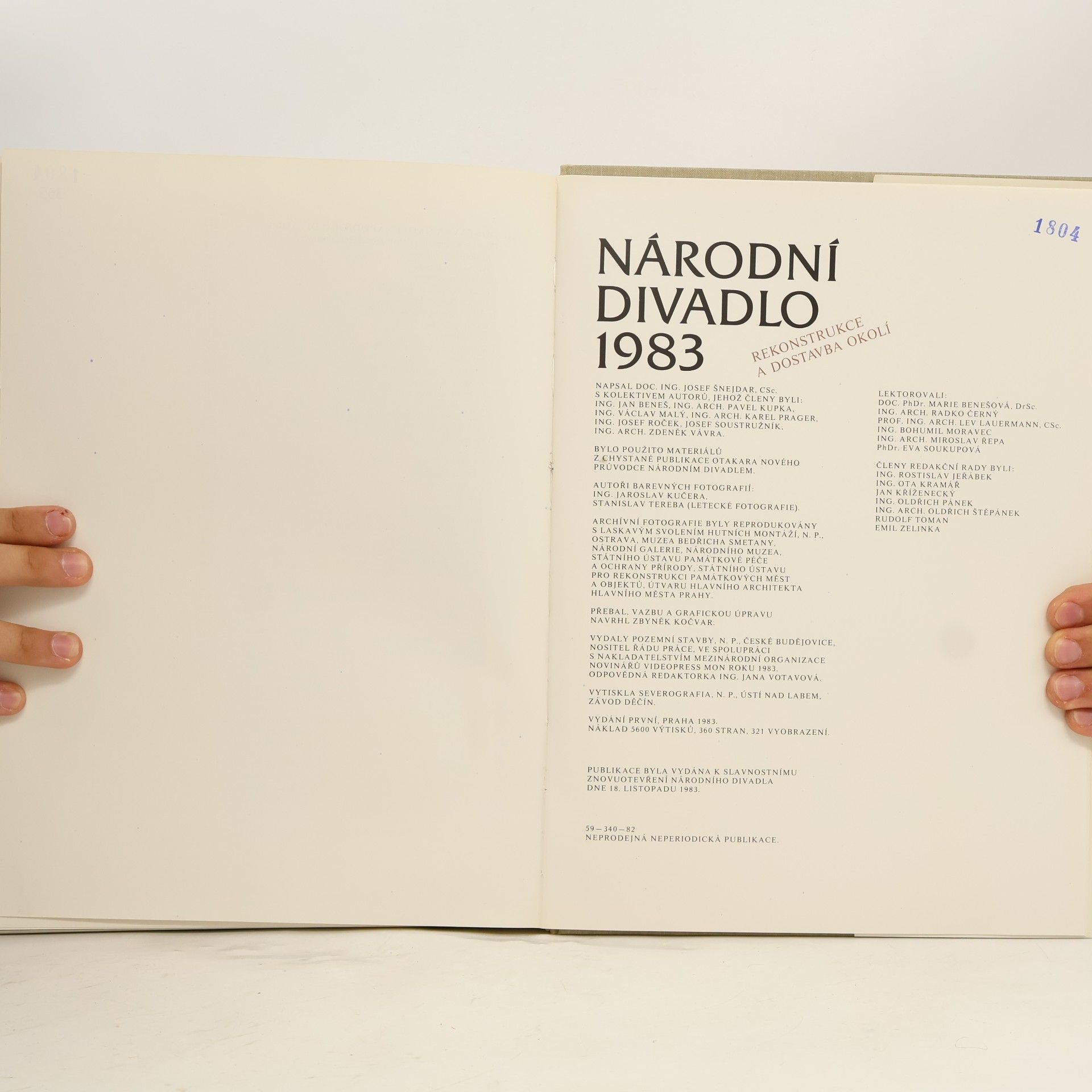 Josef Šnejdar Národní divadlo 1983