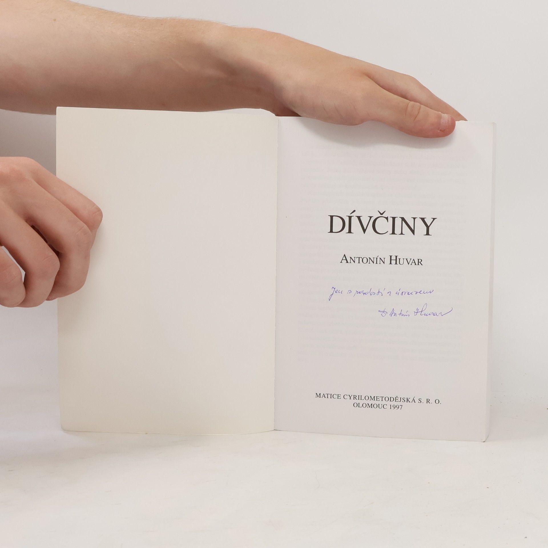 Antonín Huvar Dívčiny