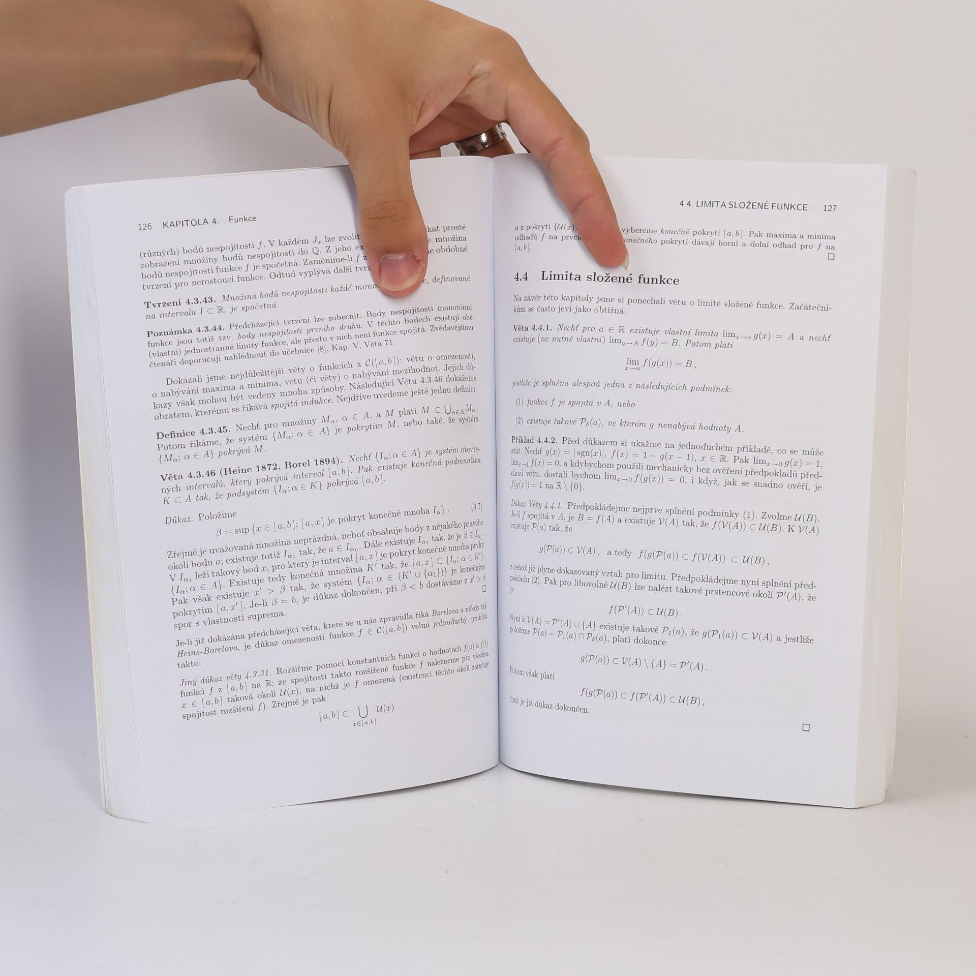 Jiří Veselý Základy matematické analýzy. První díl