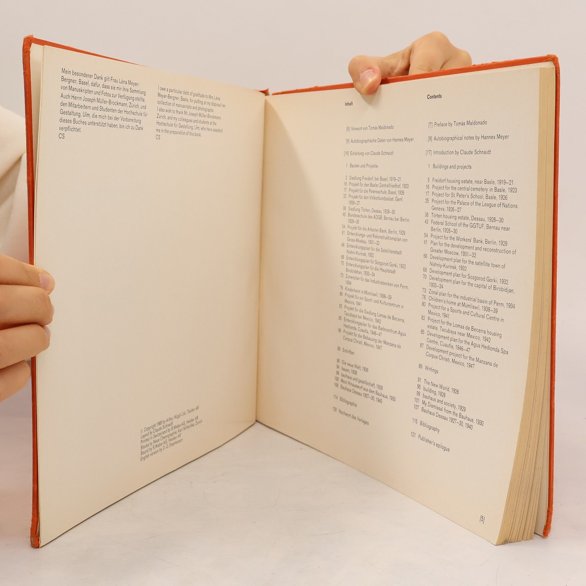 Claude Schnaidt Hannes Meyer. Bauten, Projekte und Schriften