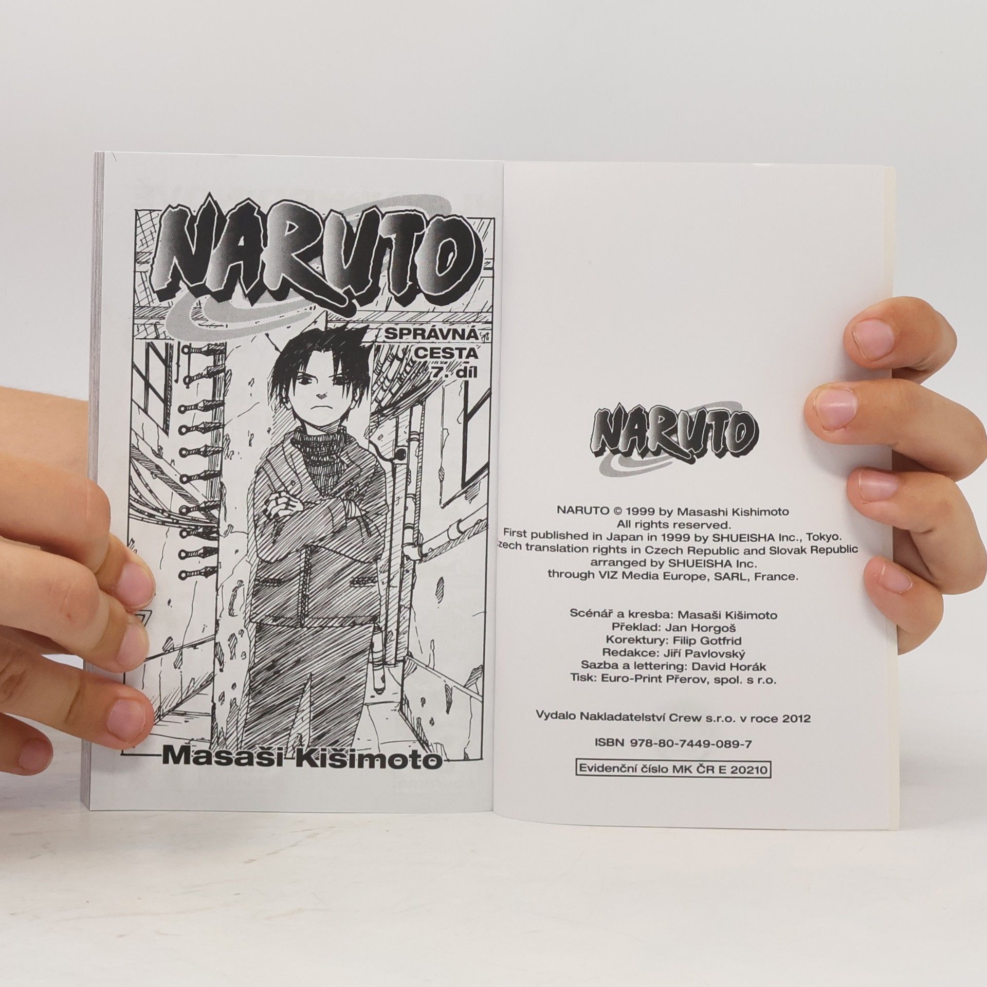 Masashi Kishimoto Naruto knihy 1- 7
