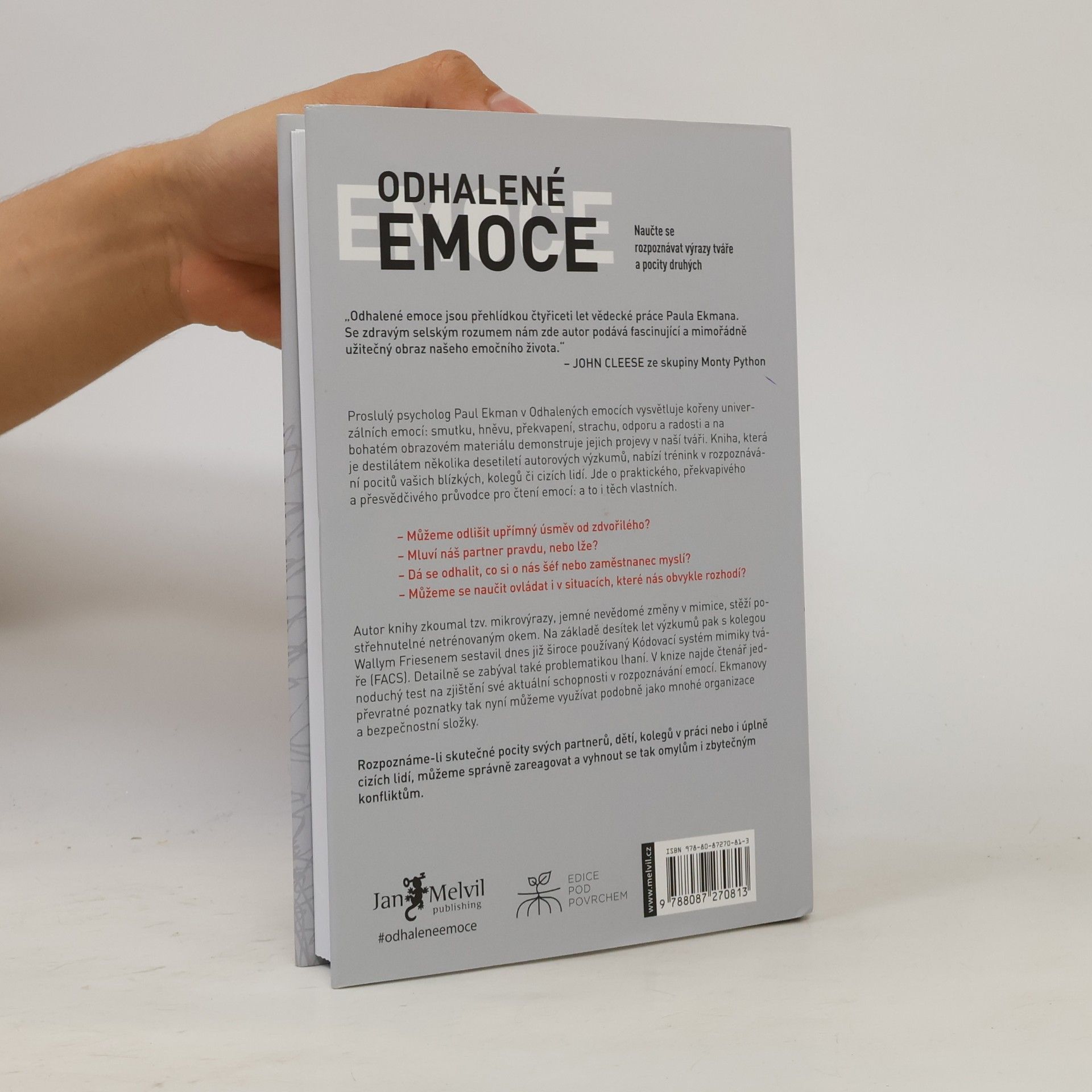 Paul Ekman Odhalené emoce: Naučte se rozpoznávat výrazy tváře a pocity druhých