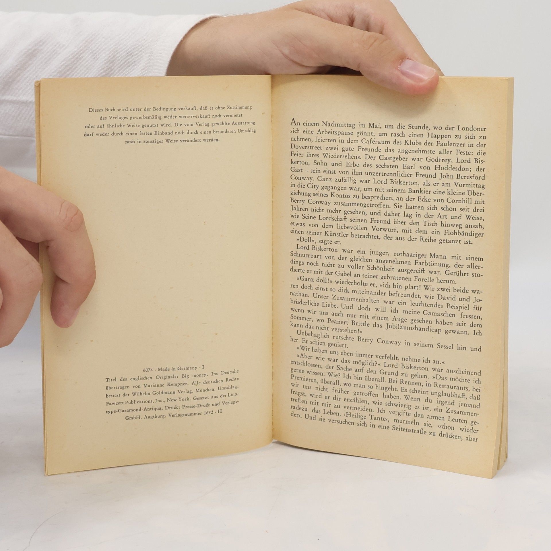 Pelham Wodehouse Pass auf, Berry