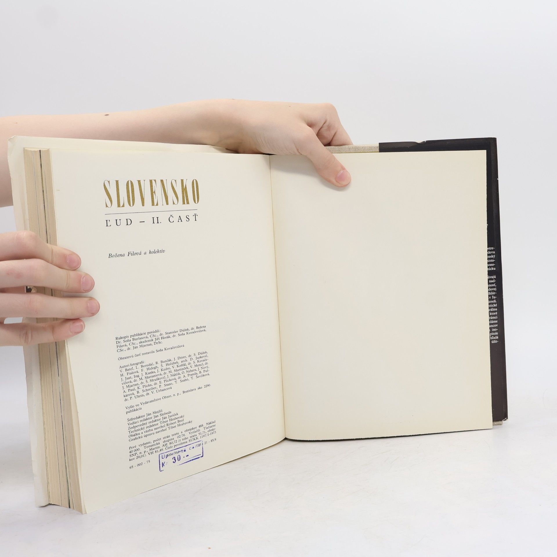 Autorenkollektiv Slovensko. Ľud - II. časť