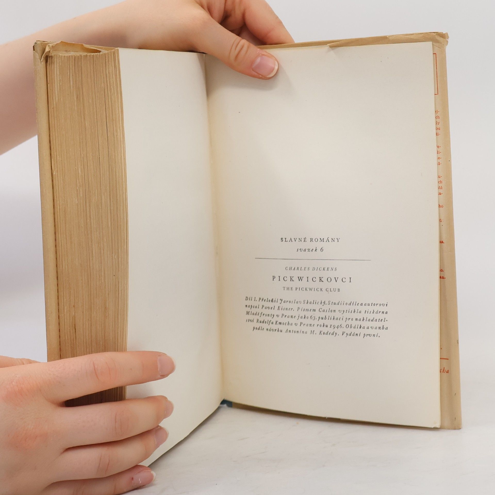 Charles Dickens Pickwickovci I. díl