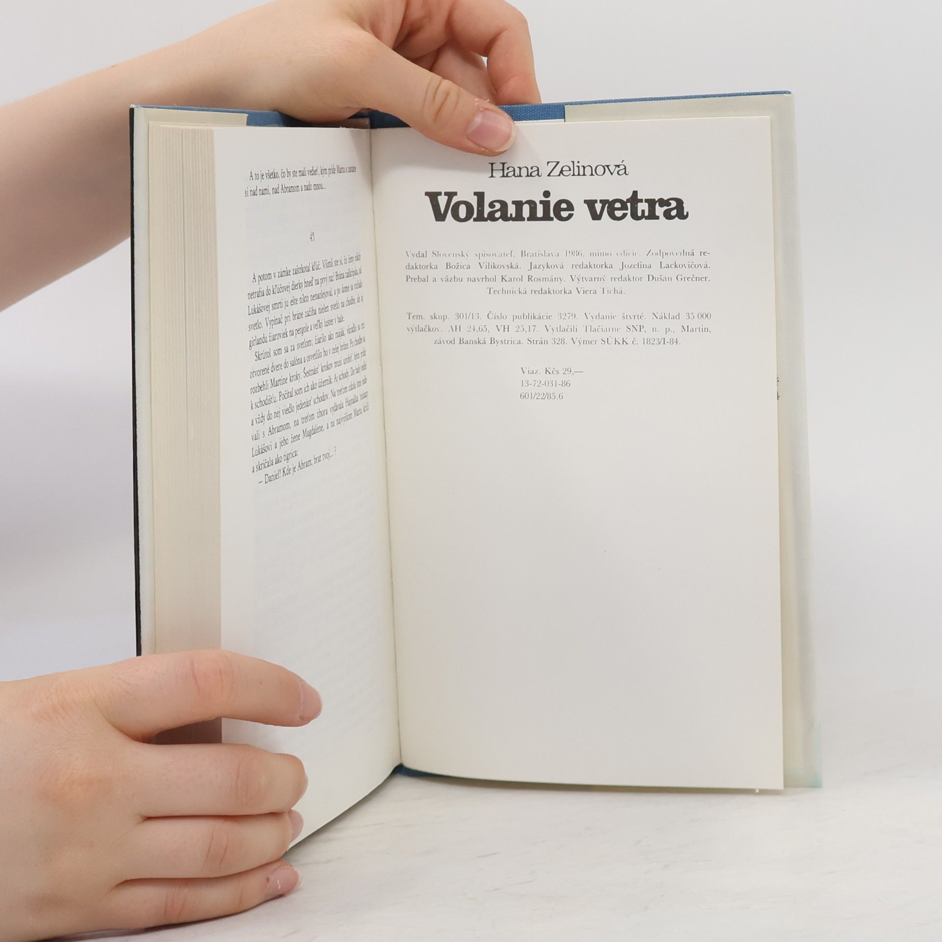 Hana Zelinová Volanie vetra