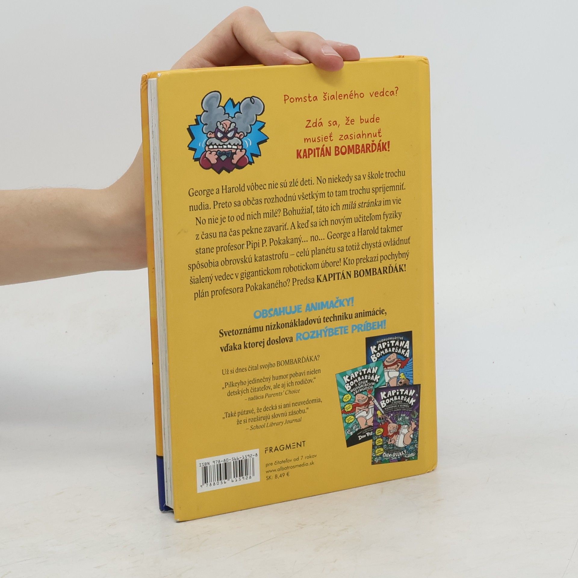 Dav Pilkey Kapitán Bombarďák a pochybný plán profesora Pokakaného