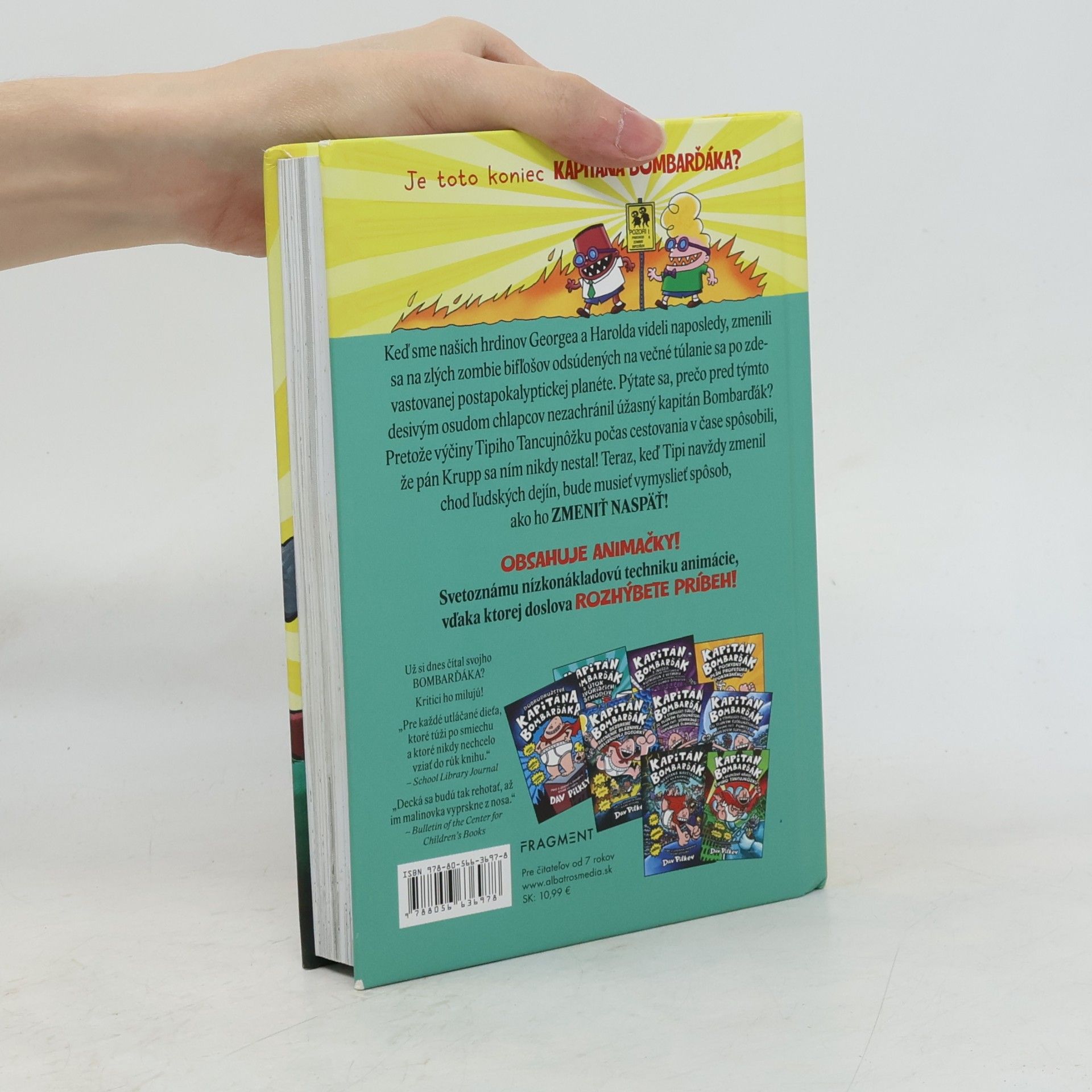 Dav Pilkey Kapitán Bombarďák a pompézna pomsta rádioaktívnych Robo-boxeriek