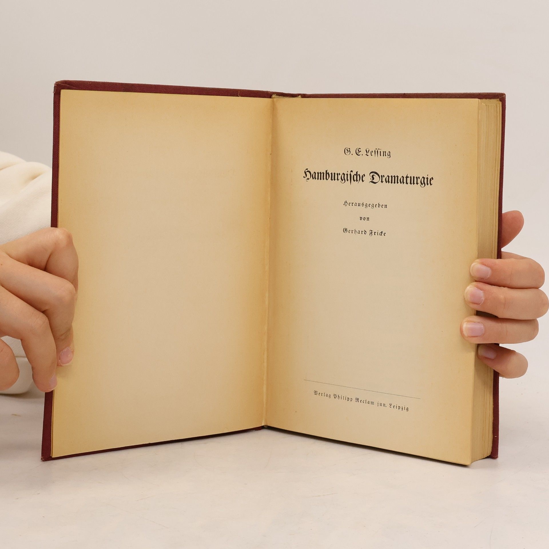 Gerhard Frick Hamburgische Dramaturgie