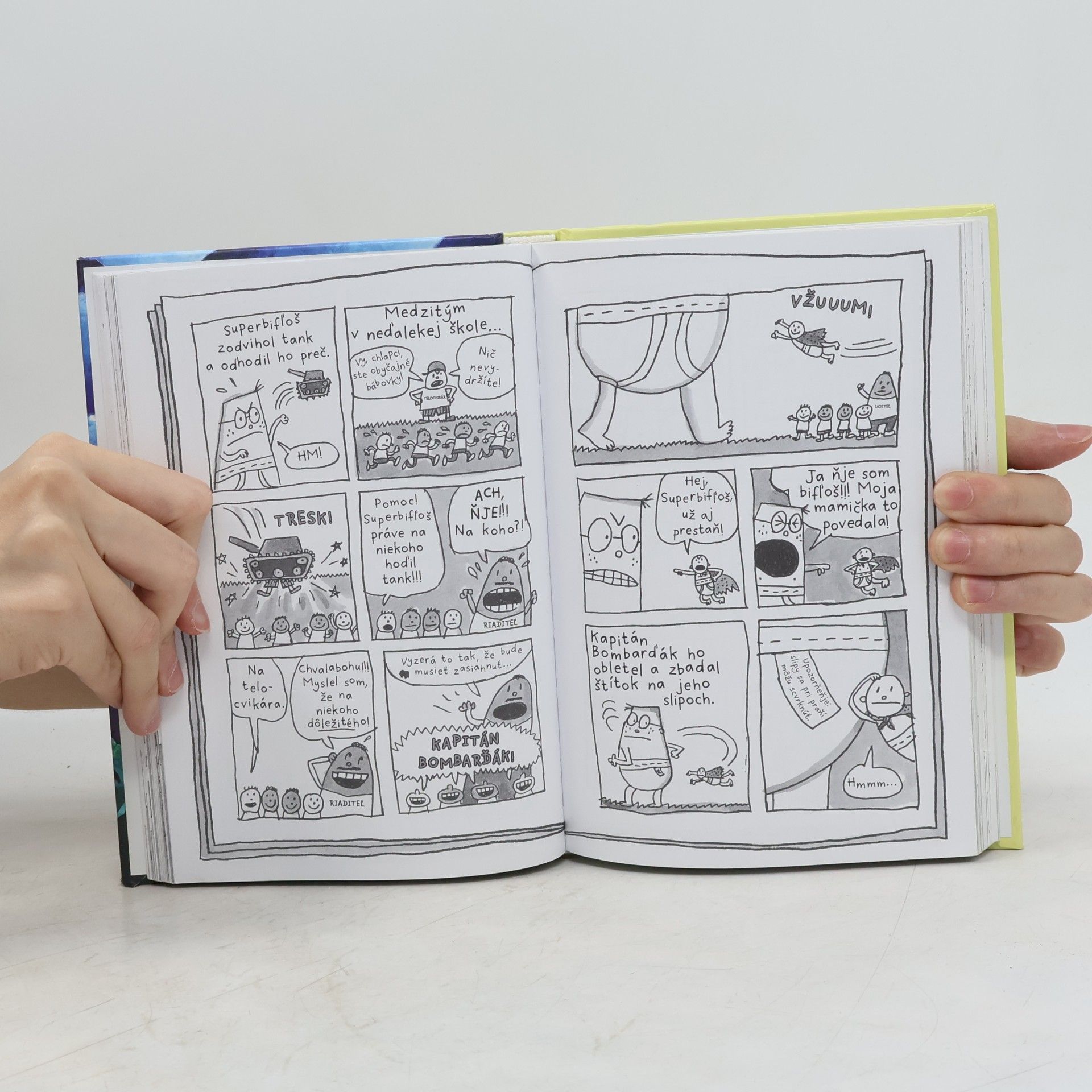 Dav Pilkey Kapitán Bombarďák a strhujúci súboj so slizkým šušňotátorom. Druhá čásť: pomsta mazcavých sopľobotov