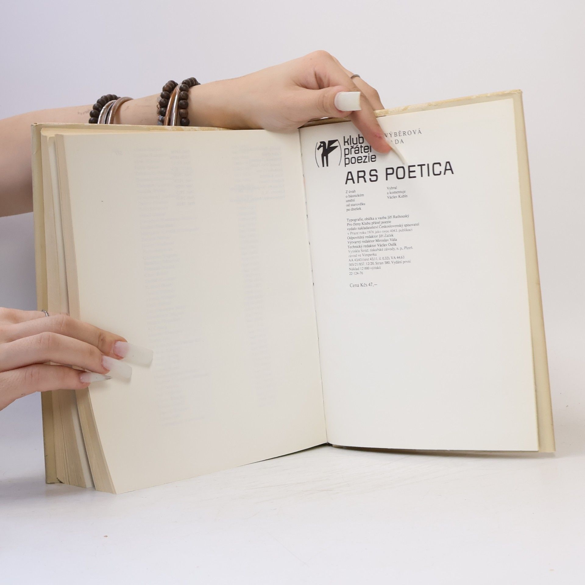 Václav Kubín Ars poetica