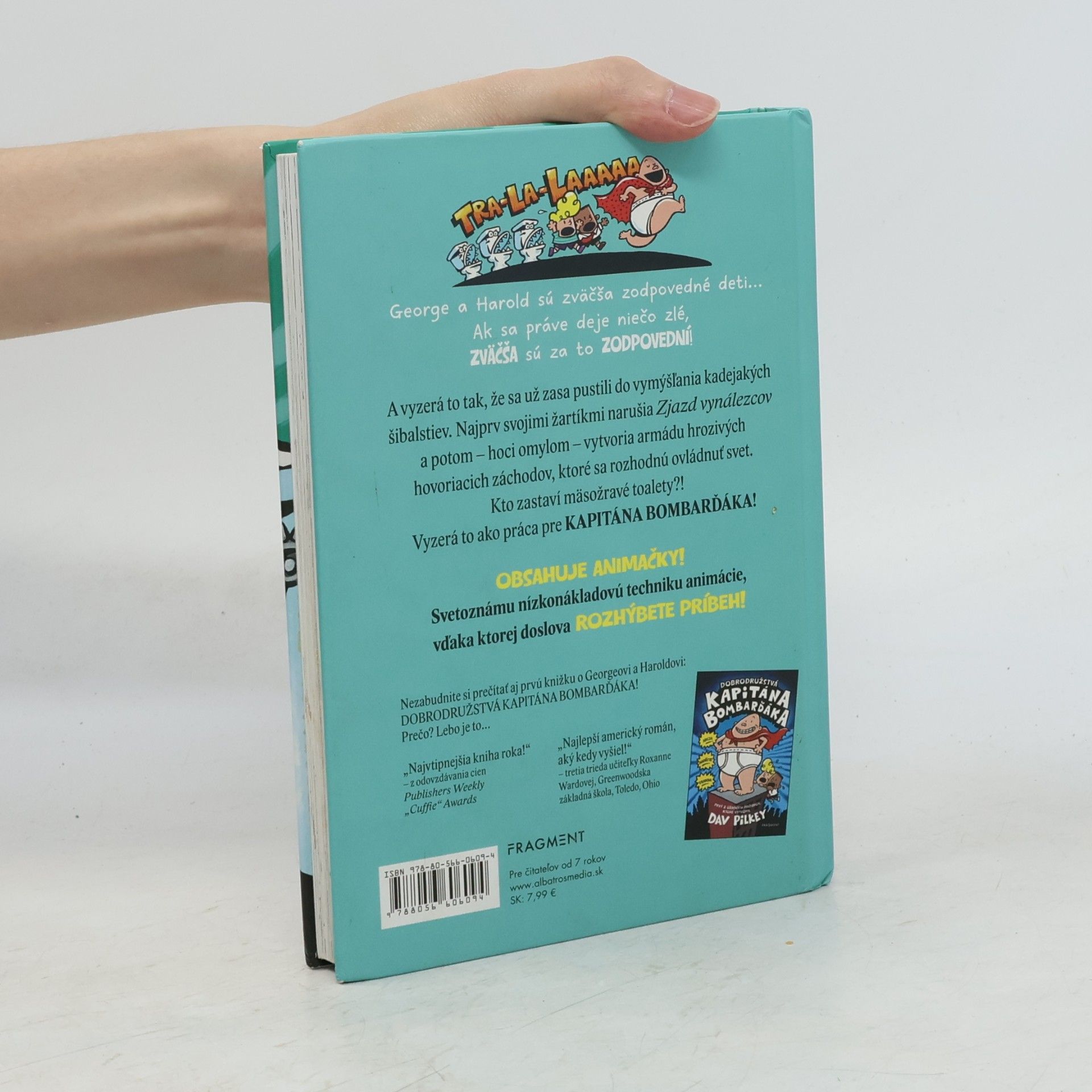 Dav Pilkey Kapitán Bombarďák a útok hovoriacich záchodov