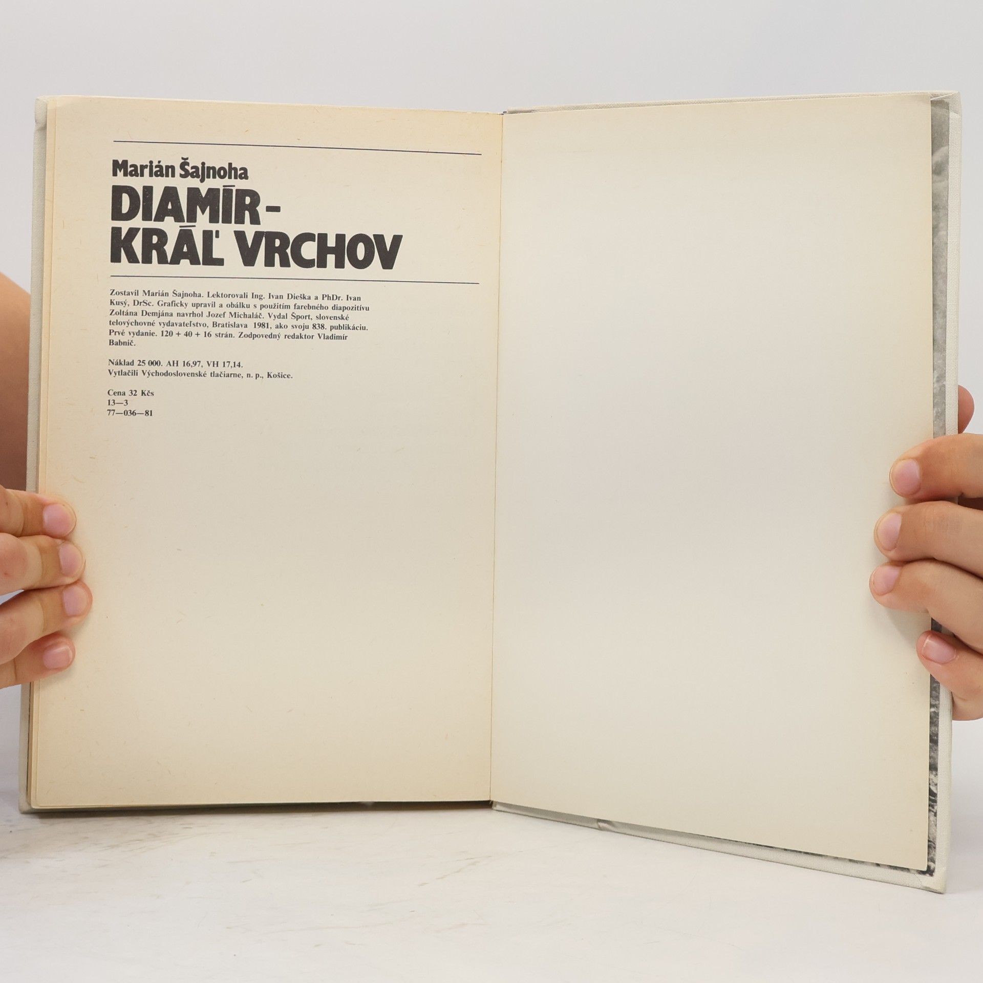 Marián Šajnoha Diamír. Kráľ vrchov