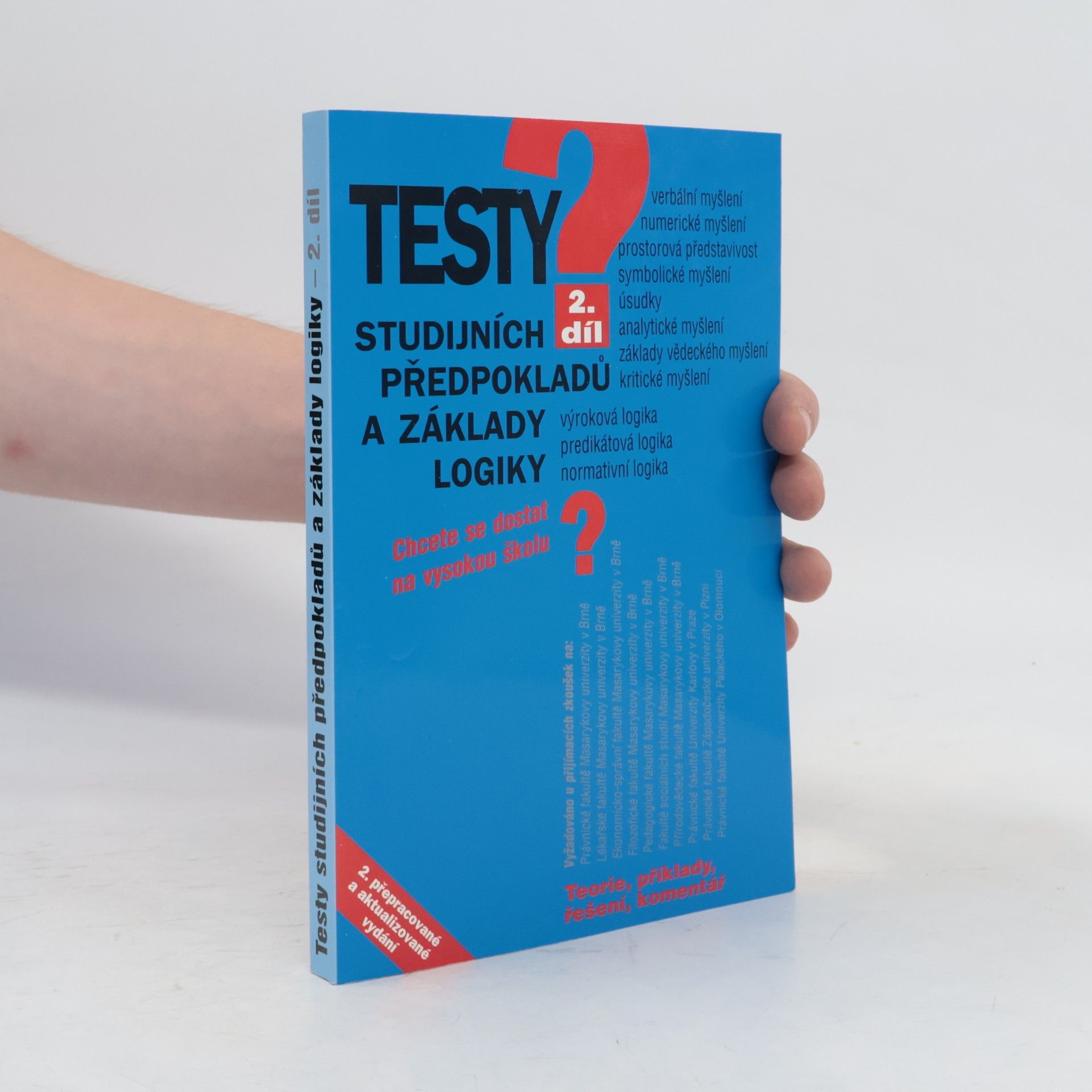 Testy studijních předpokladů a základy logiky 2.díl - 2. přepracované a aktualizované vydání