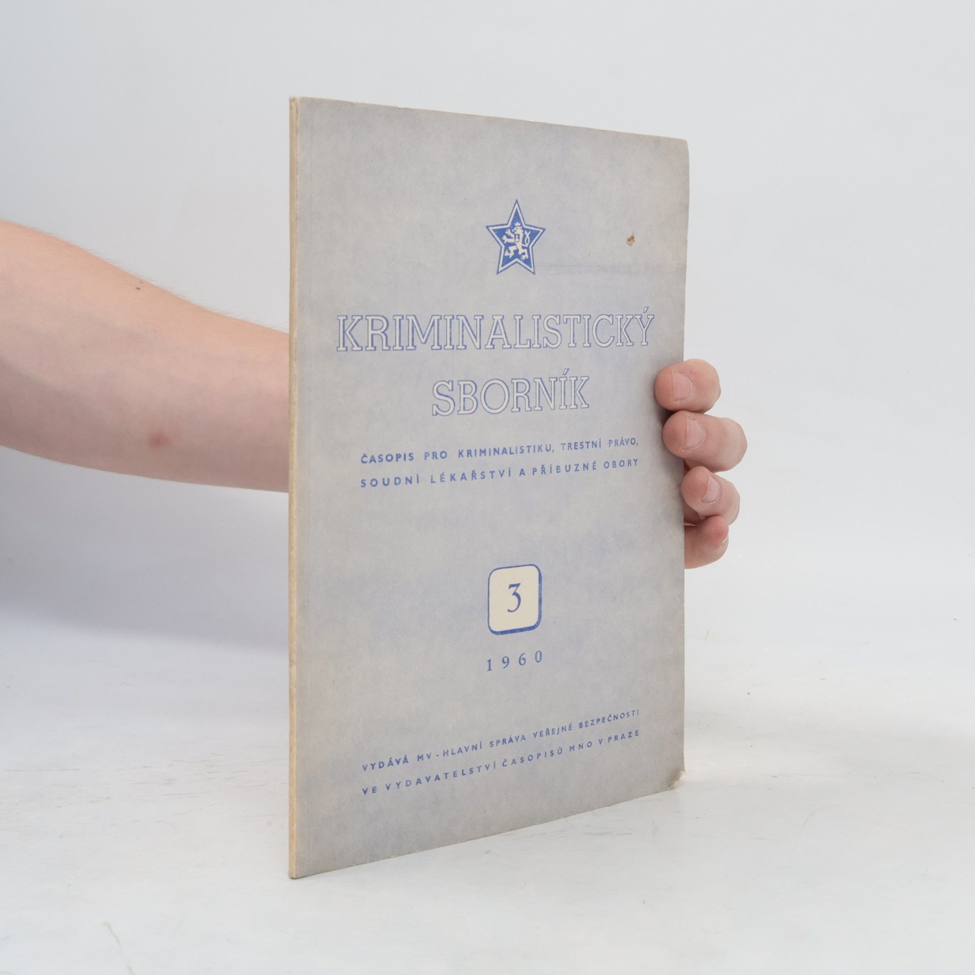 Kolektív autorov Kriminalistický sborník 3/1960