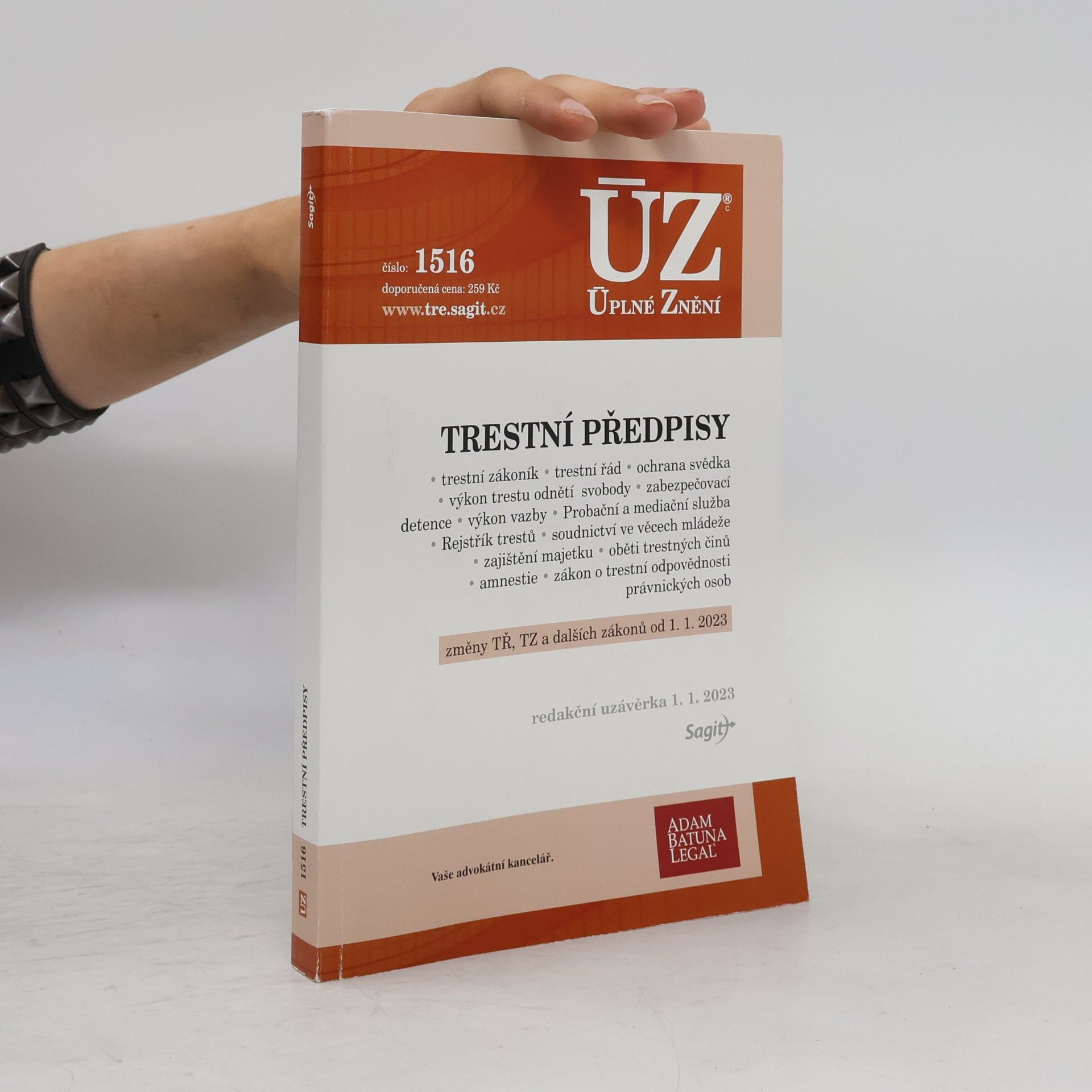 Autores varios Trestní předpisy [ÚZ 2023 č. 1516]