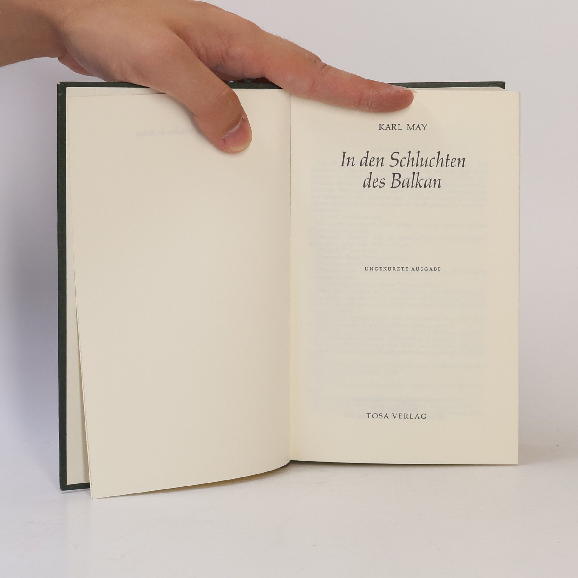 Karl May In den Schluchten des Balkan