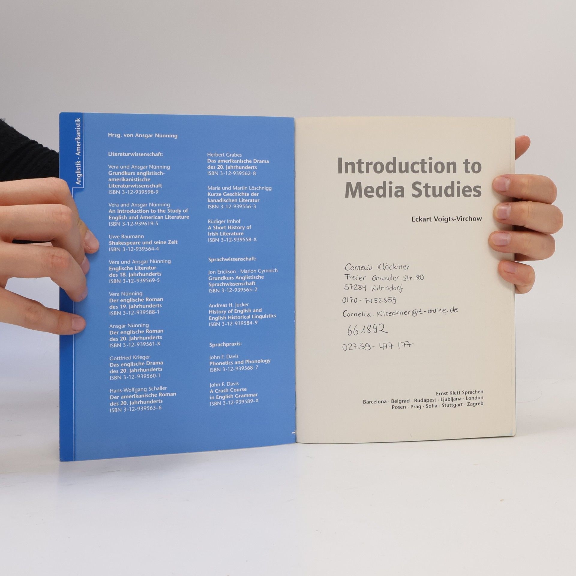 Eckart Voigts Introduction to media studies