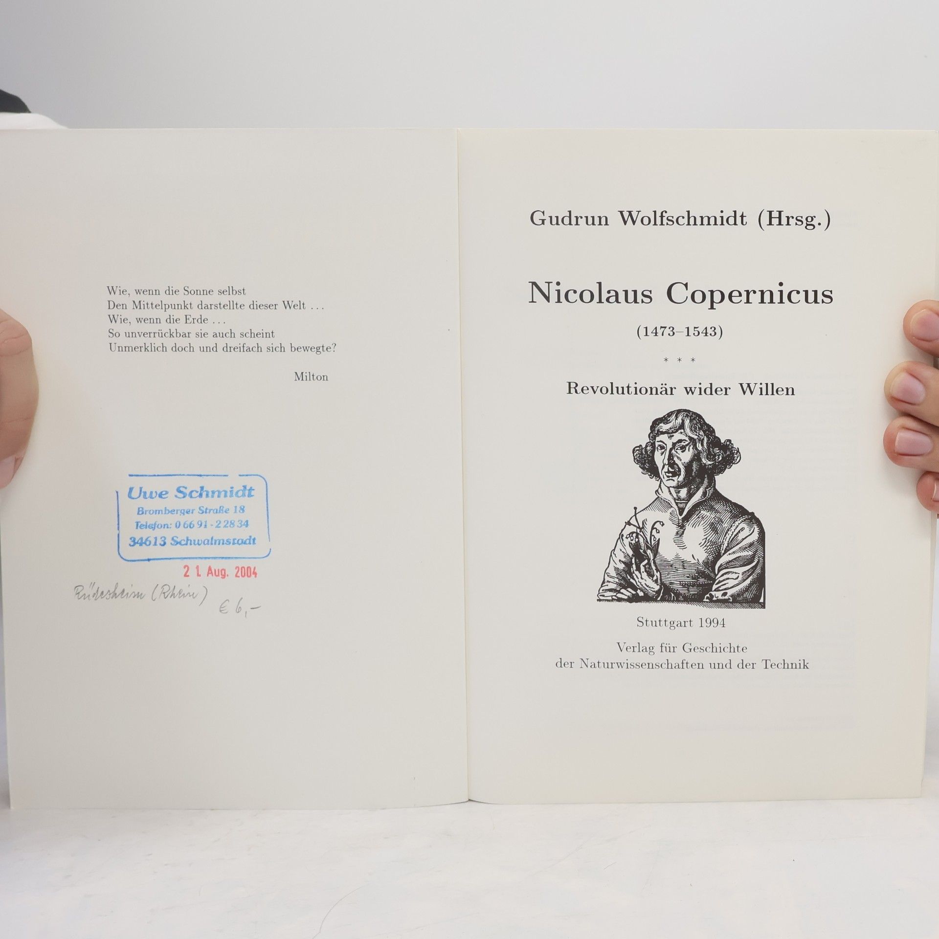 Gudrun Wolfschmidt Nicolaus Copernicus
