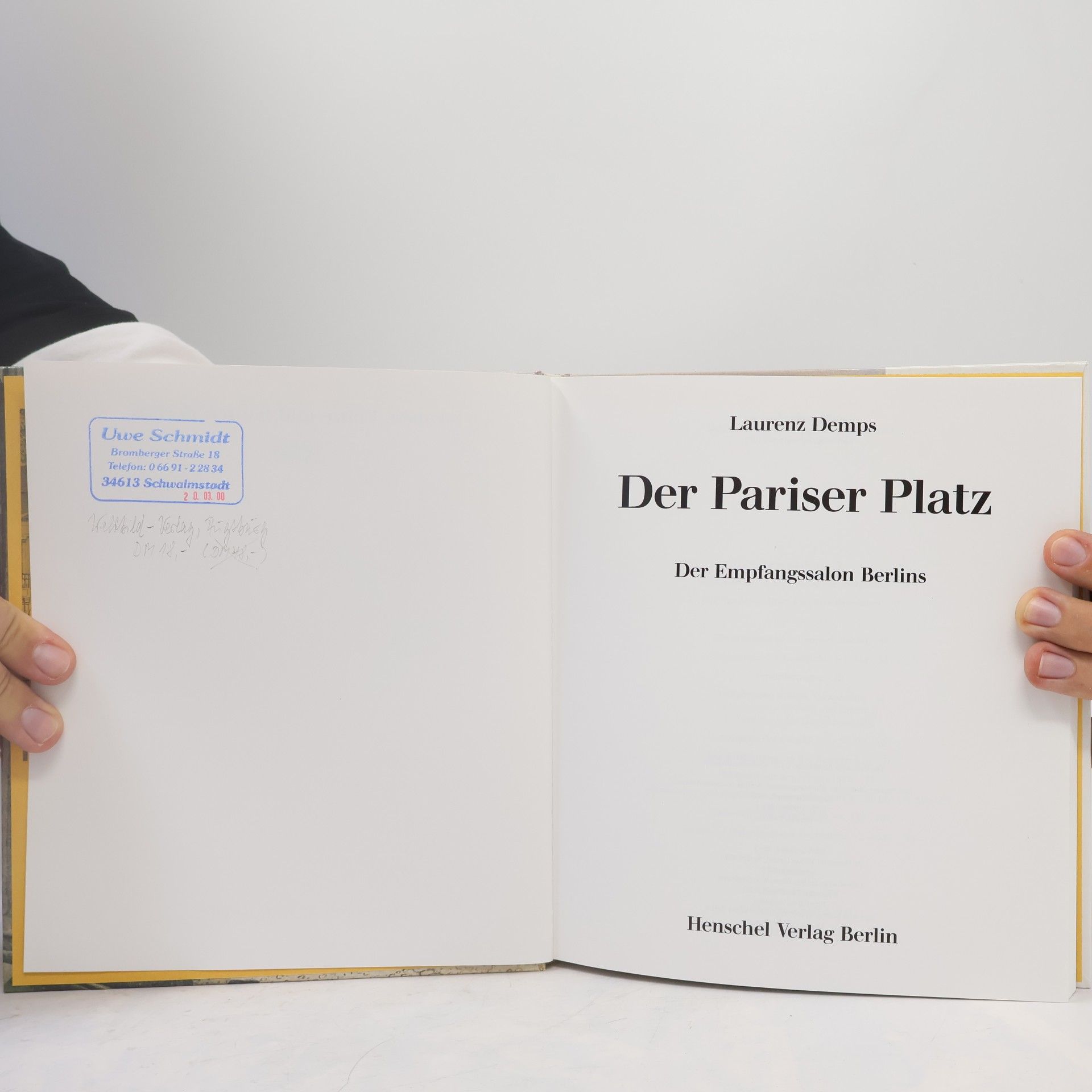 Laurenz Demps Der Pariser Platz