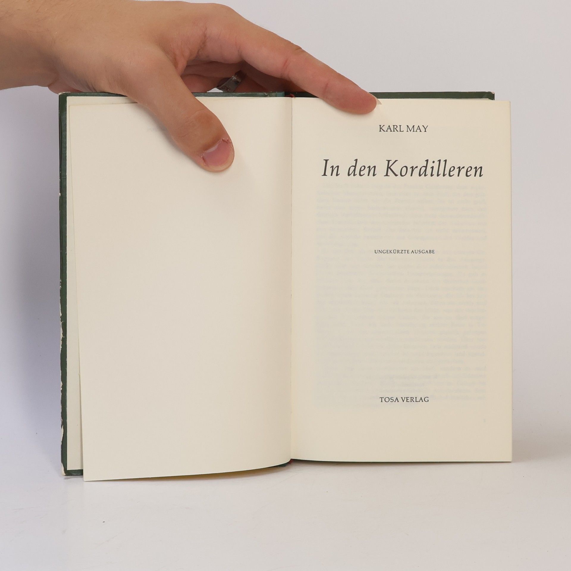 Karl May In den Kordilleren