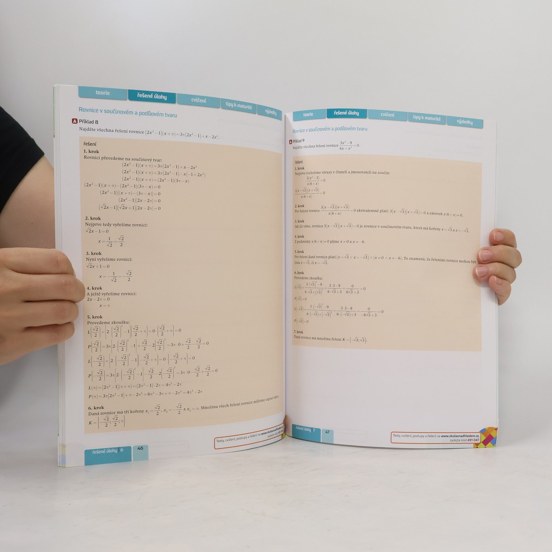 Jaroslav Zhouf Matematika s nadhledem : od prváku k maturitě. 3. díl, Rovnice a nerovnice I