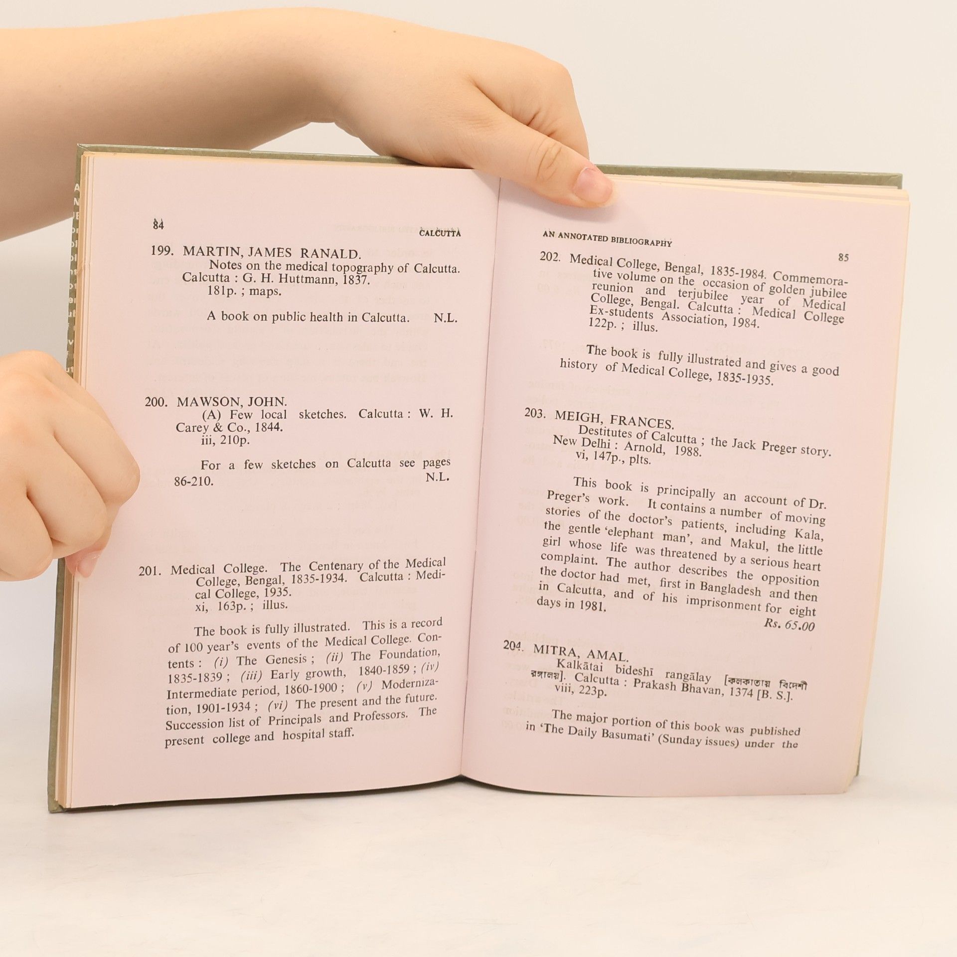 Amalendu Ray Calcutta. An Annotated Bibliography 1