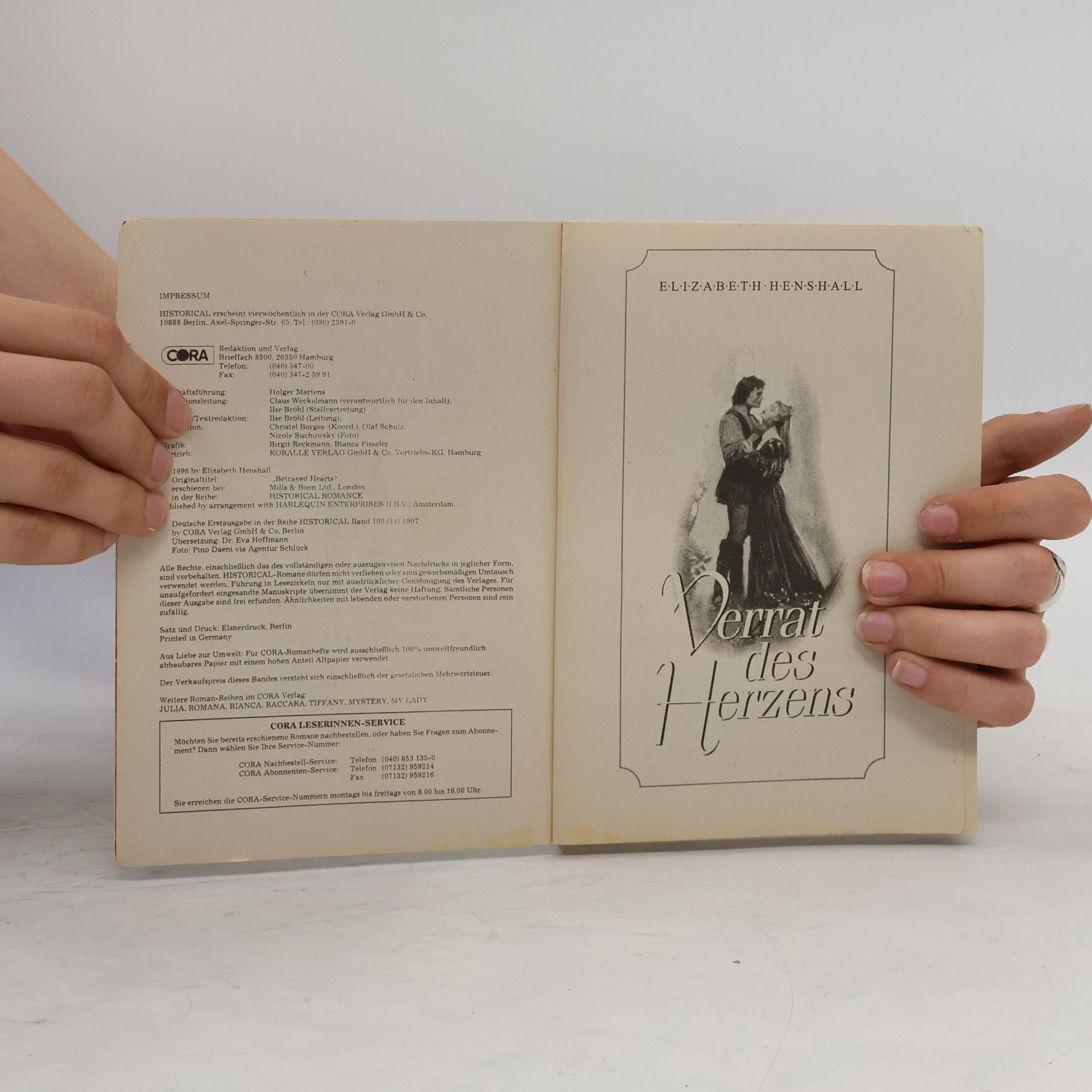 Elizabeth Henshall Verrat des Herzens