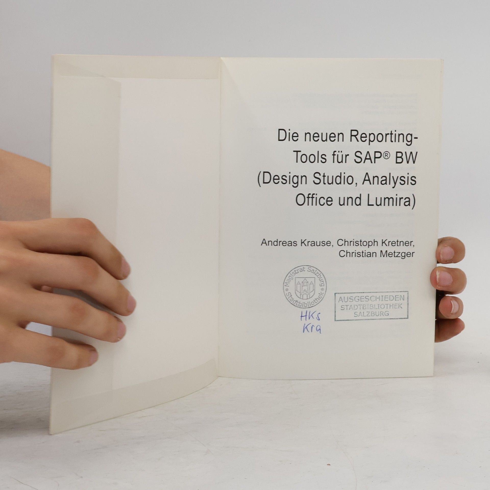 Andreas Krause Die neuen Reporting-Tools für SAP BW