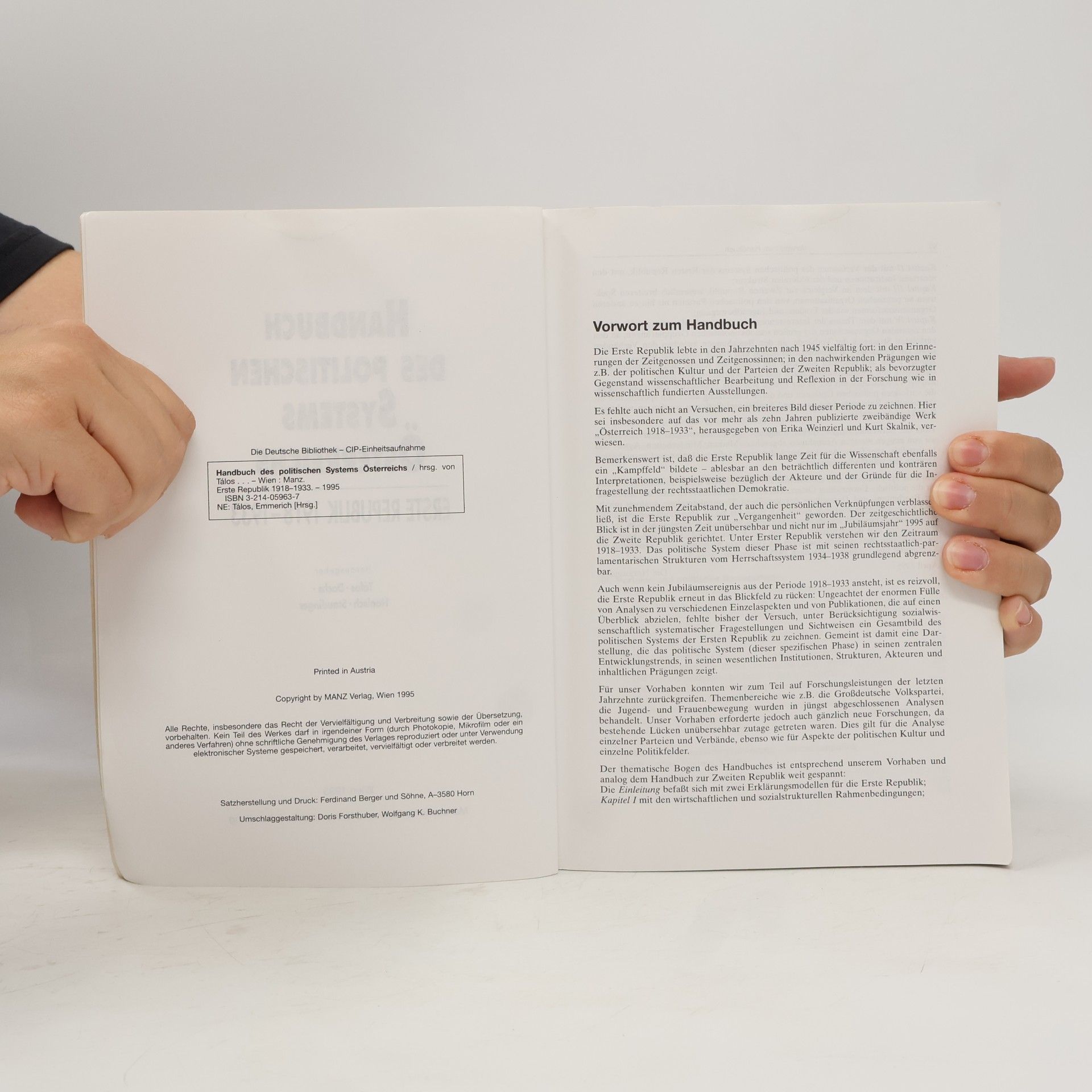 Herbert Dachs Handbuch des politischen Systems Österreichs