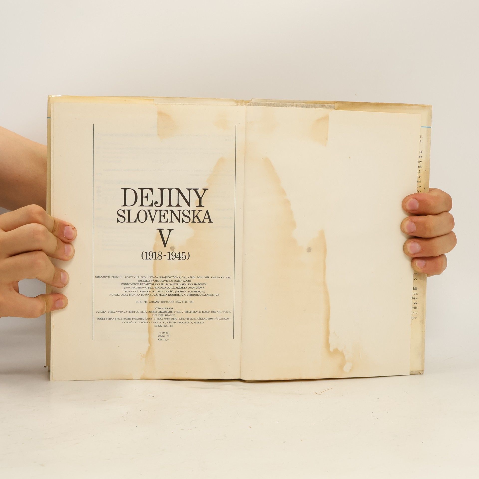 Various authors Dejiny Slovenska V (1918-1945)