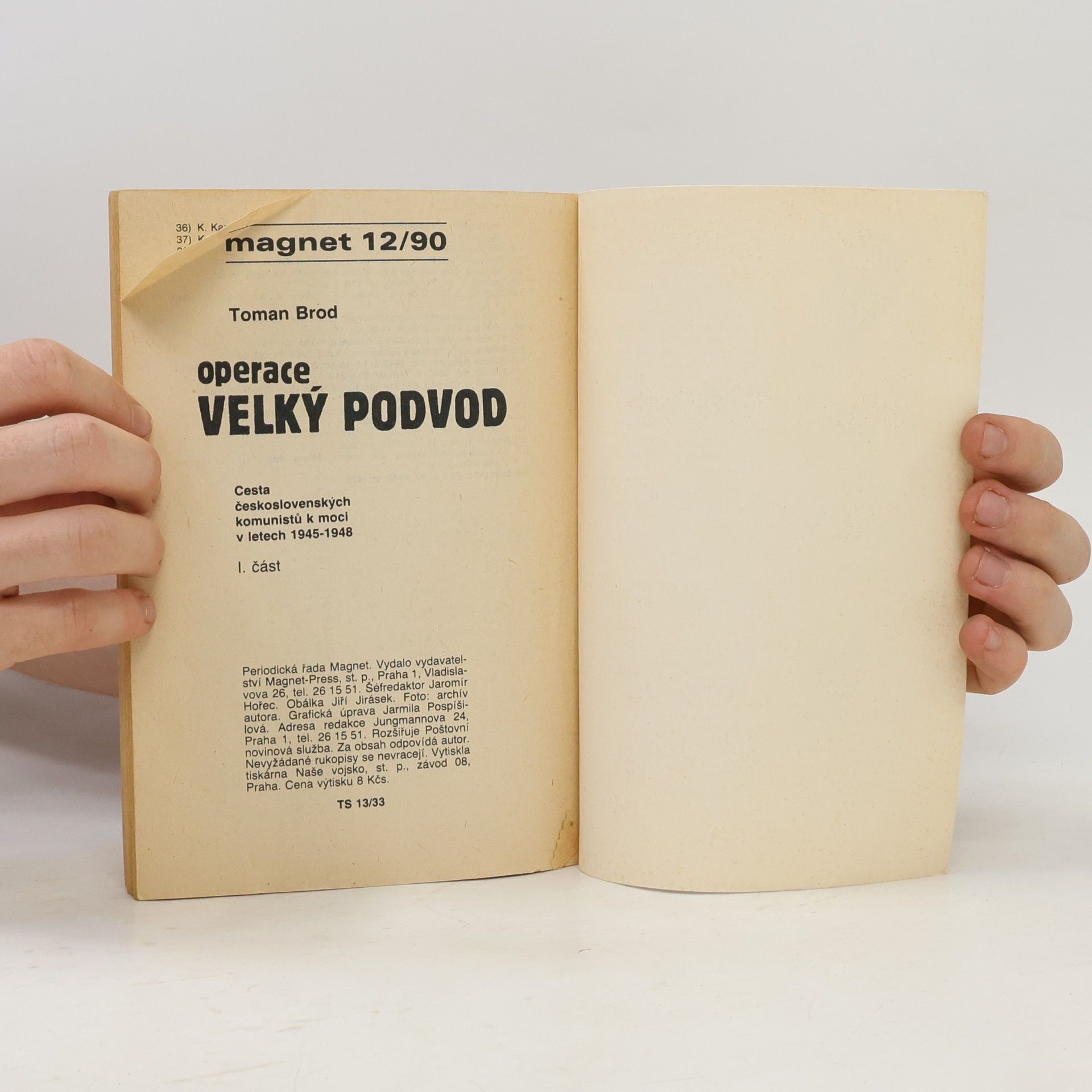 Toman Brod Operace Velký podvod