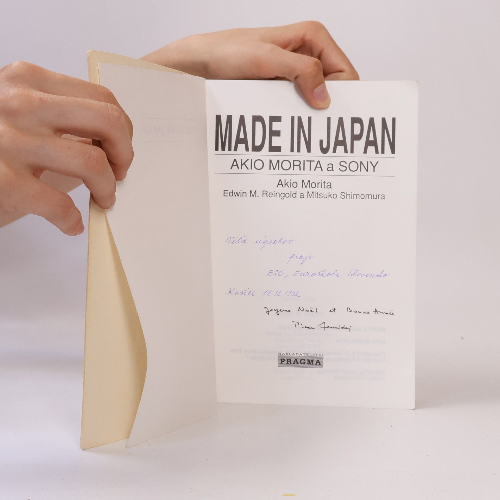 Akio Morita Made in Japan: Akio Morita a Sony