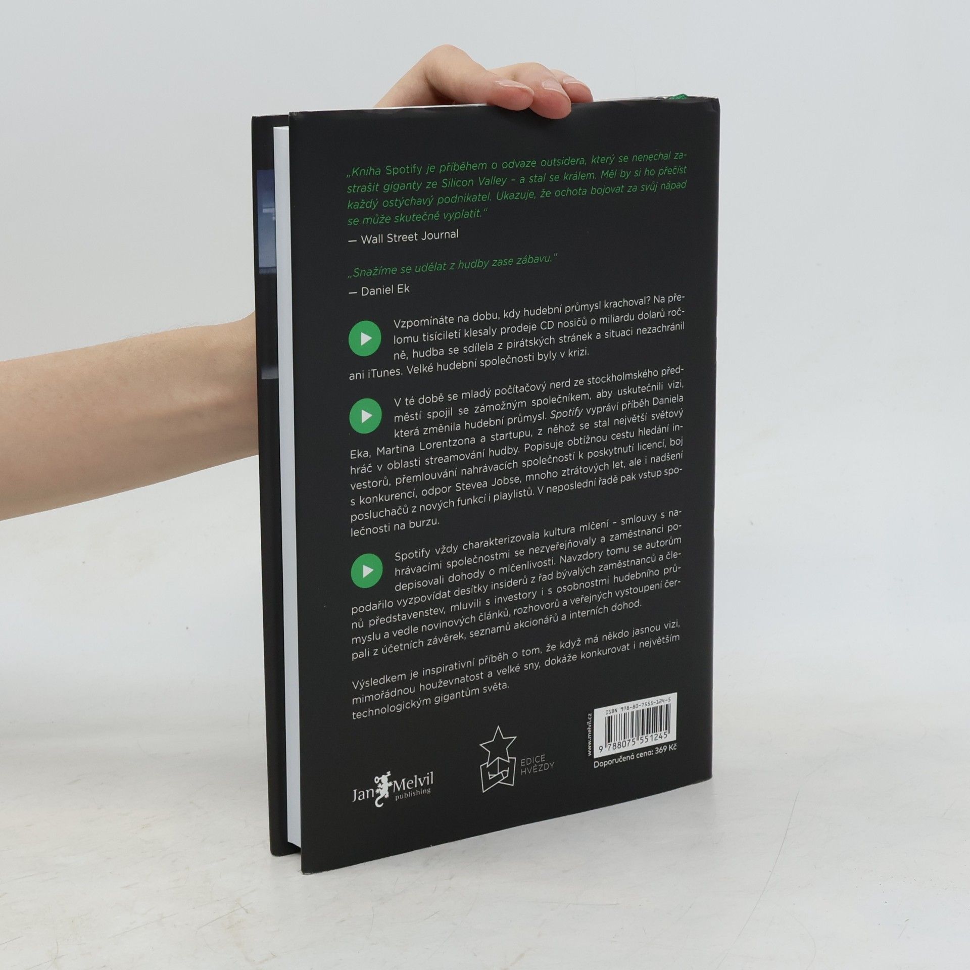 Sven Carlsson Spotify. Příběh inovátorů, kteří porazili Apple, Google i Amazon