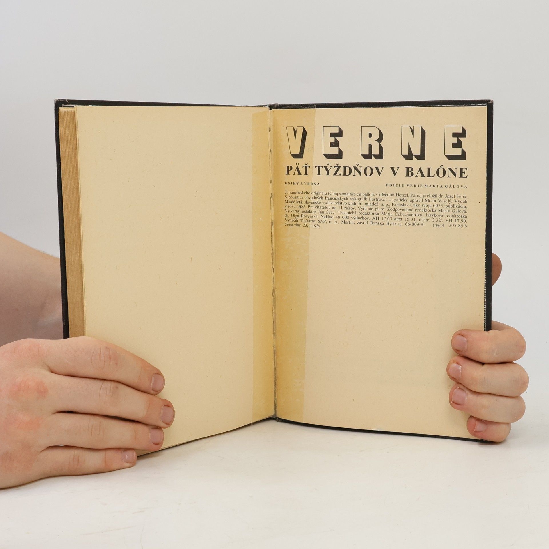 Jules Verne Päť týždňov v balóne